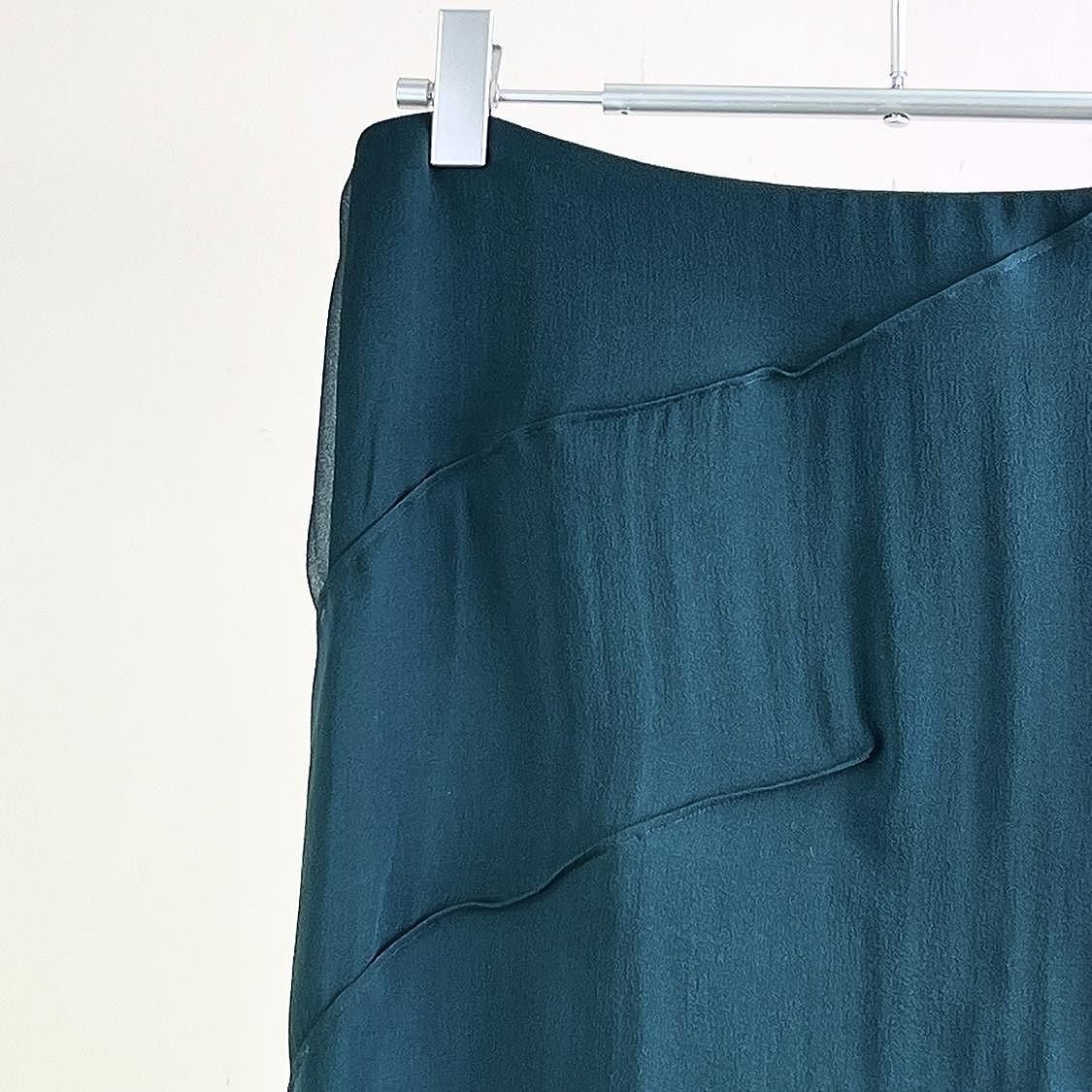 Saint Laurent Paris Saint Laurent Silk Ruffle Maxi Skirt Size 38 Size 27" / US 4 / IT 40 - 5 Thumbnail