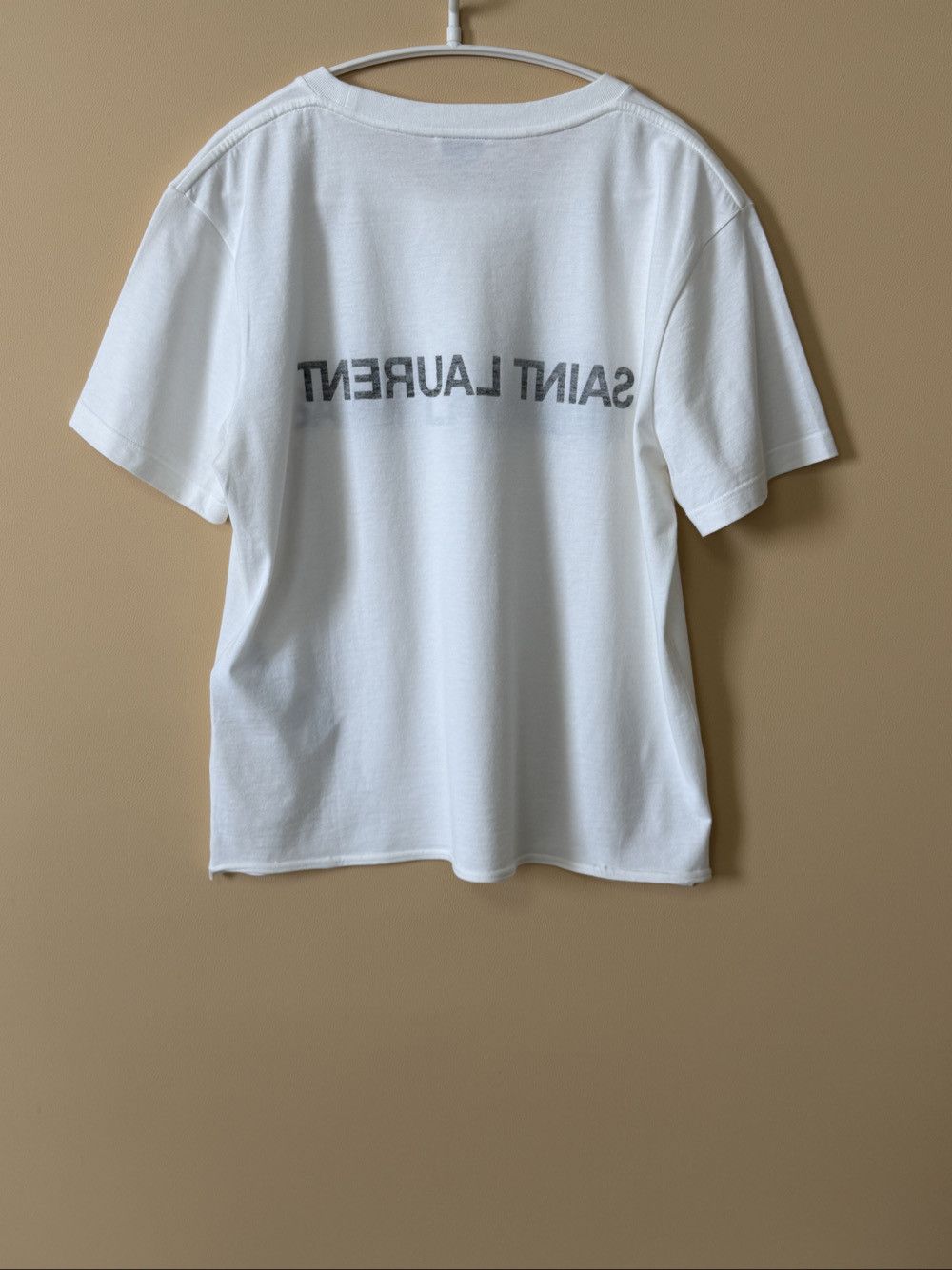 Saint Laurent Paris Saint Laurent Reversed Logo T-Shirt Size M Size M / US 6-8 / IT 42-44 - 2 Thumbnail