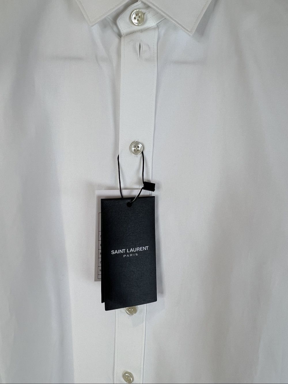 Saint Laurent Paris Saint Laurent White Button Up Shirt Size 38 Size S / US 4 / IT 40 - 5 Thumbnail