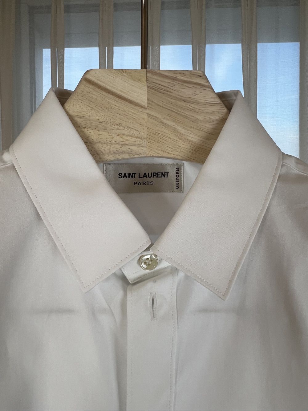 Saint Laurent Paris Saint Laurent White Button Up Shirt Size 38 Size S / US 4 / IT 40 - 8 Thumbnail