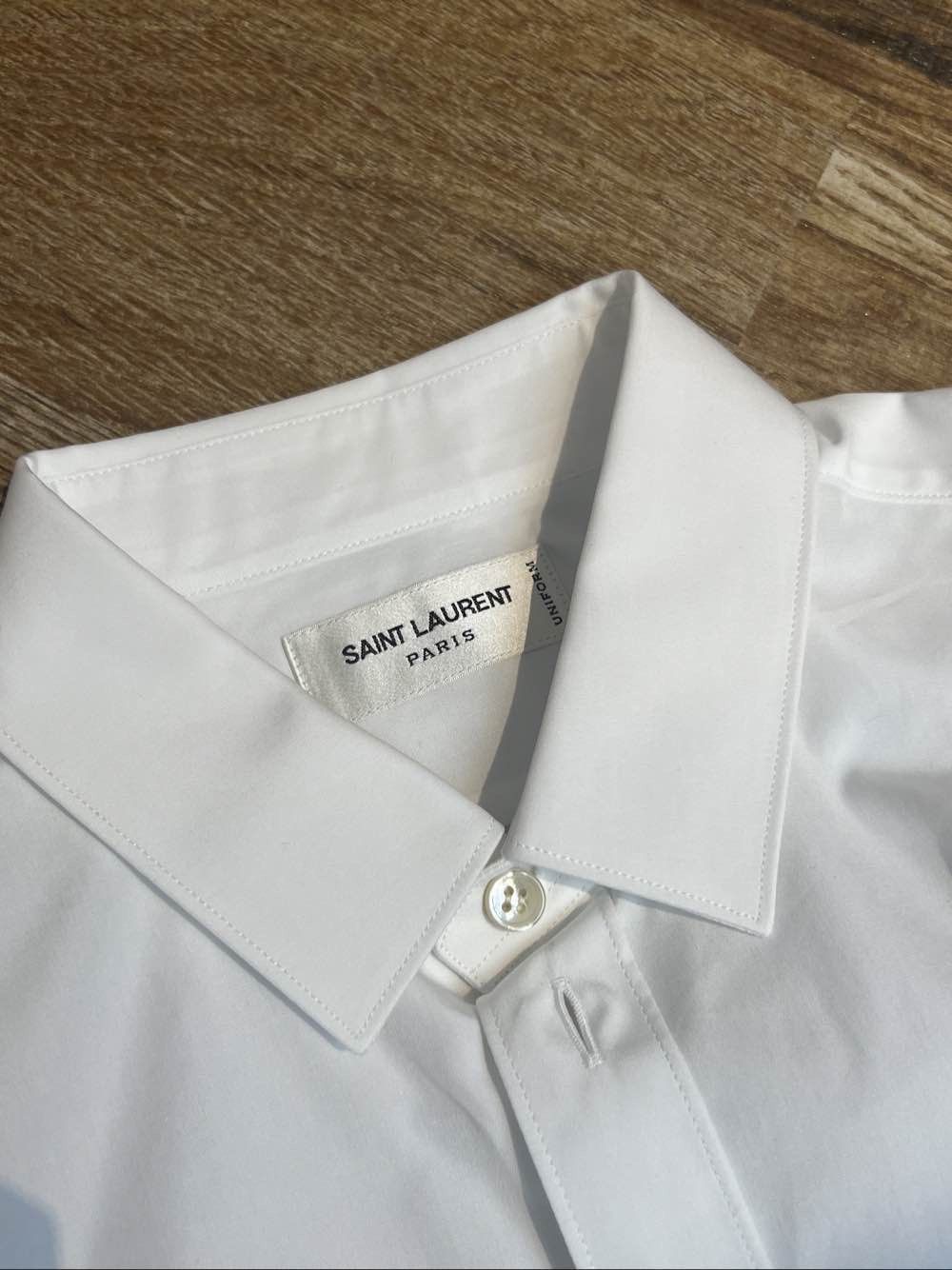 Saint Laurent Paris Saint Laurent White Button Up Shirt Size 38 Size S / US 4 / IT 40 - 3 Thumbnail