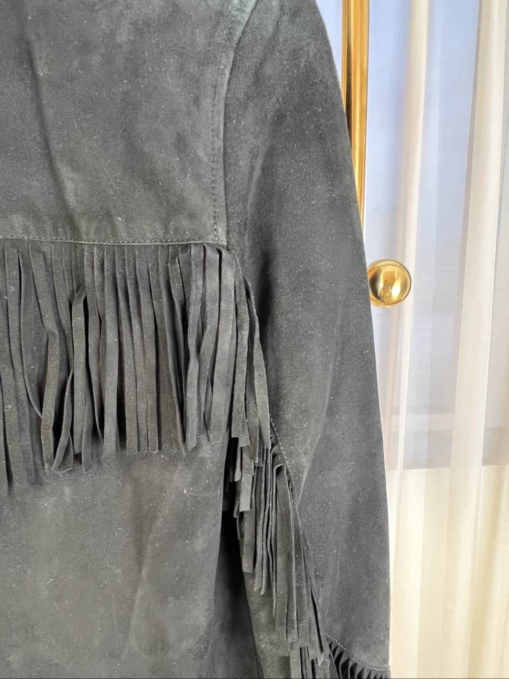 Saint Laurent Paris Saint Laurent Suede Fringe Jacket Size 38 Size S / US 4 / IT 40 - 6 Thumbnail