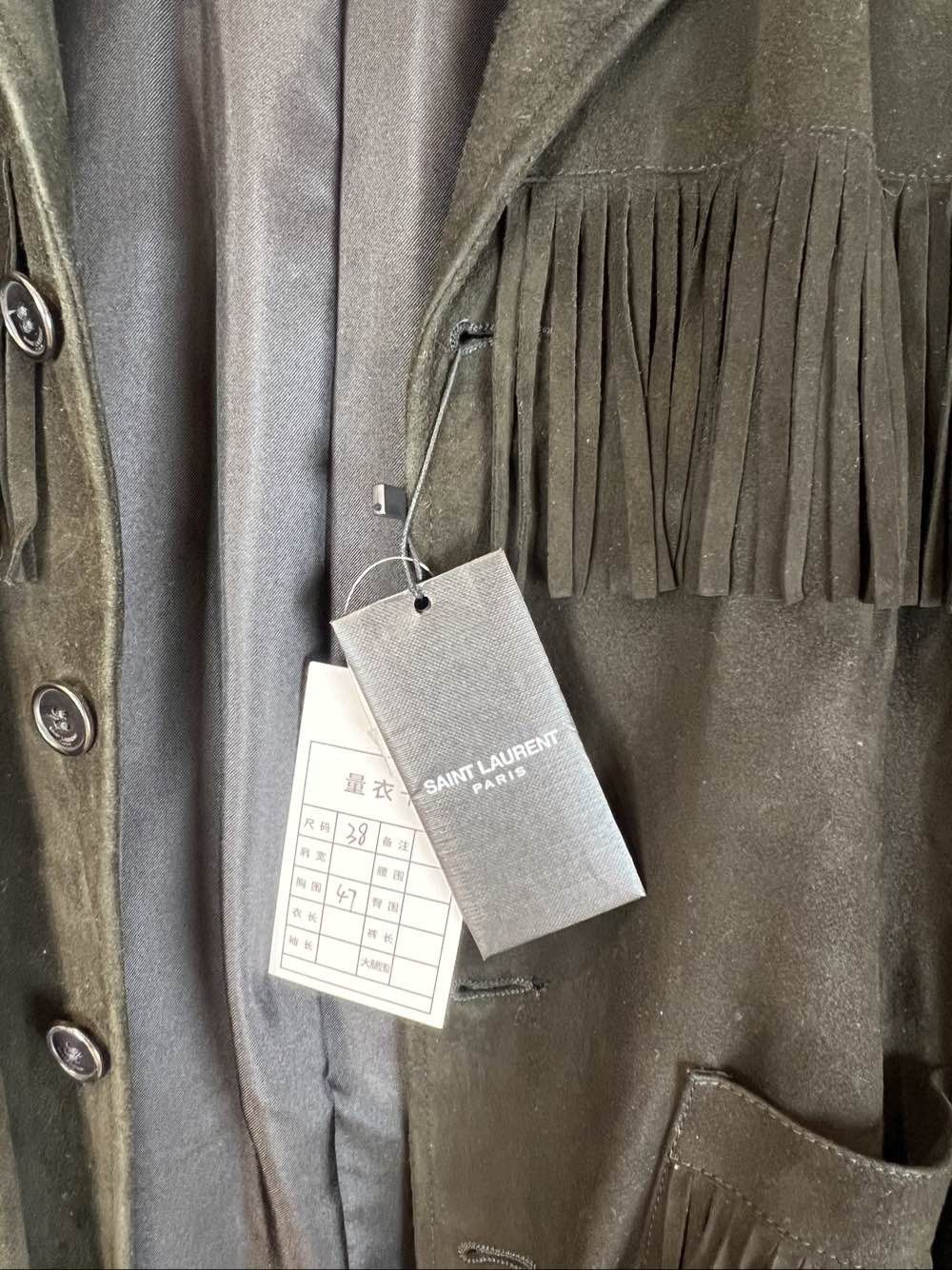Saint Laurent Paris Saint Laurent Suede Fringe Jacket Size 38 Size S / US 4 / IT 40 - 5 Thumbnail