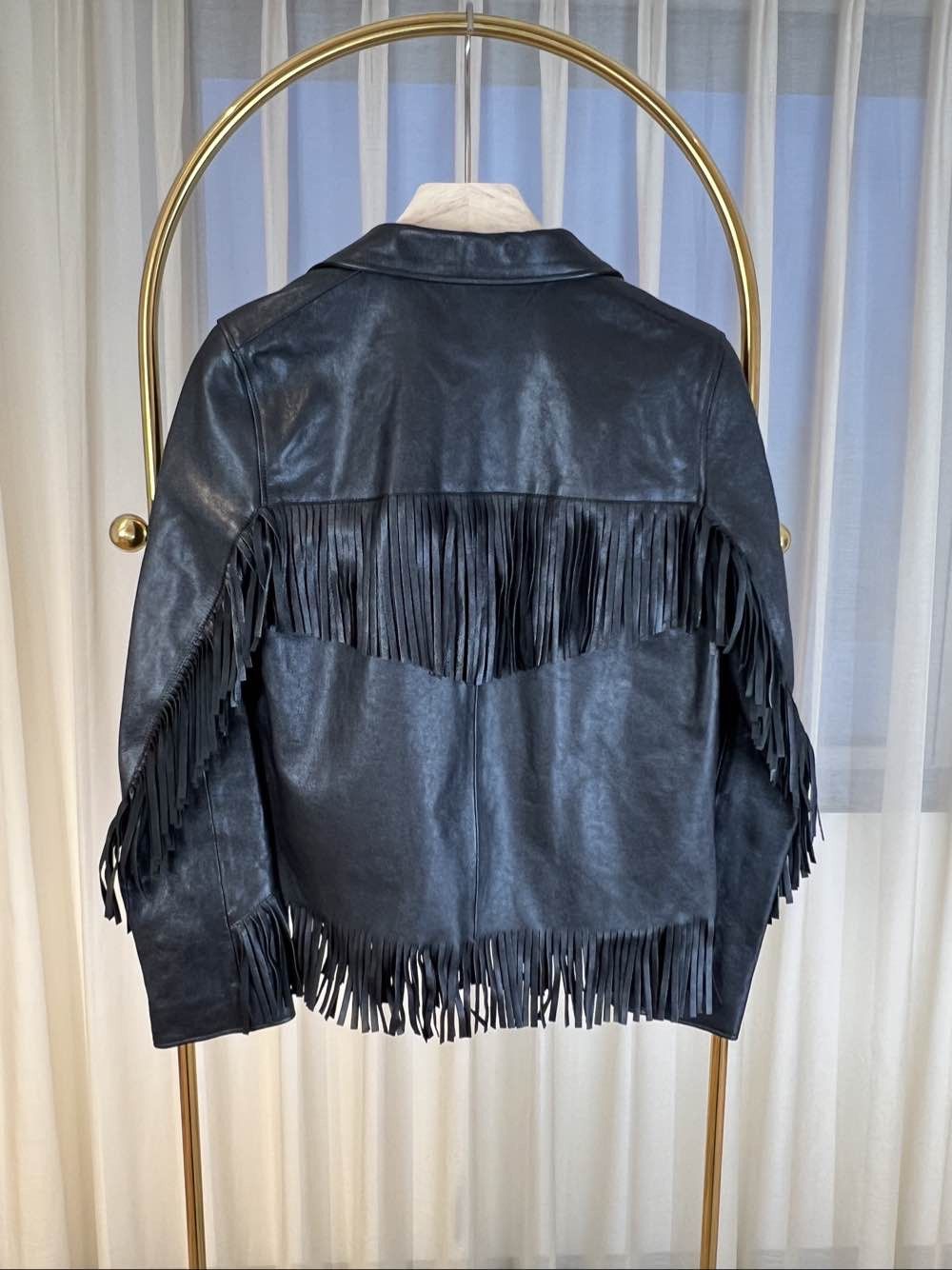 Saint Laurent Paris Saint Laurent Fringe Leather Jacket Size 38 Size S / US 4 / IT 40 - 2 Thumbnail