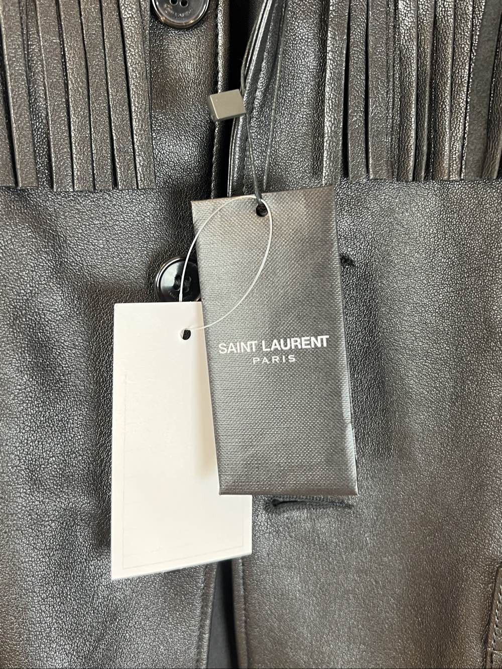 Saint Laurent Paris Saint Laurent Fringe Leather Jacket Size 38 Size S / US 4 / IT 40 - 5 Thumbnail