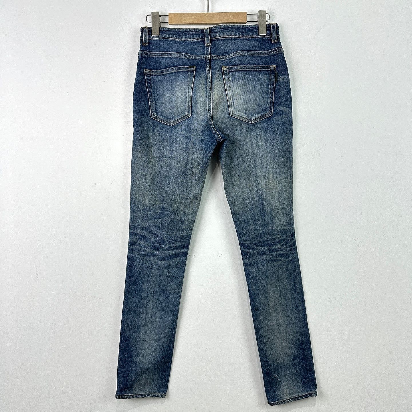 Saint Laurent Paris Saint Laurent Distressed Denim Jeans Size 27 Size US 27 - 2 Thumbnail