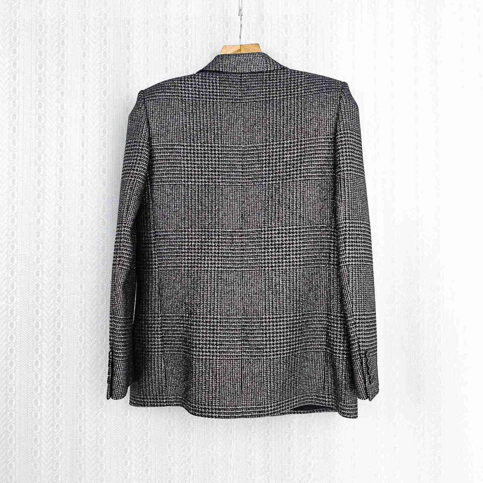 Saint Laurent Paris Saint Laurent Check Single Breasted Blazer Size 38 Size S / US 4 / IT 40 - 2 Thumbnail