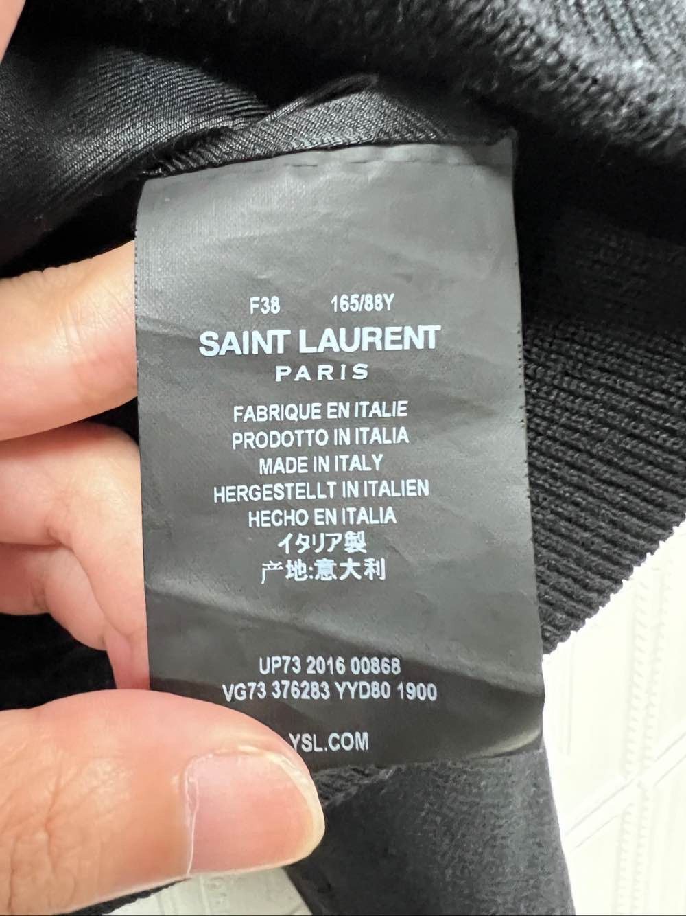 Saint Laurent Paris Saint Laurent Striped Varsity Jacket Size 38 Size S / US 4 / IT 40 - 4 Thumbnail