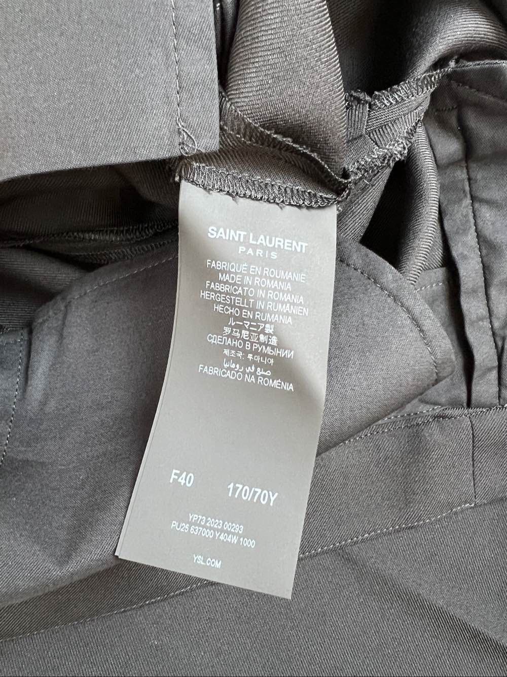 Saint Laurent Paris Saint Laurent Black Zipper Hem Casual Pants Size 30 Size US 40 / EU 56 - 4 Thumbnail