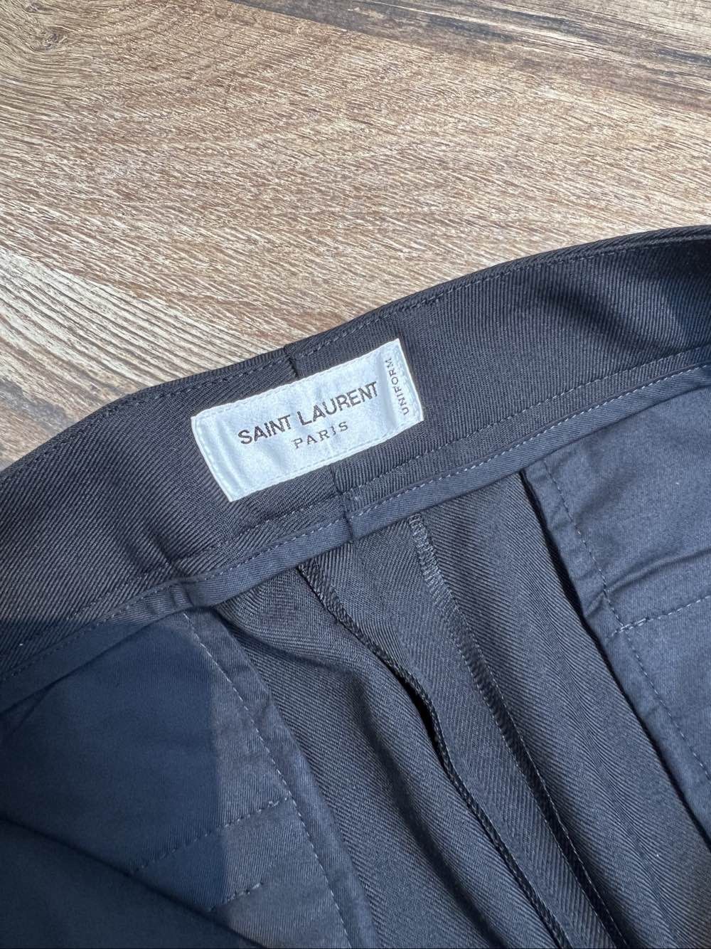 Saint Laurent Paris Saint Laurent Black Zipper Hem Casual Pants Size 30 Size US 40 / EU 56 - 3 Thumbnail