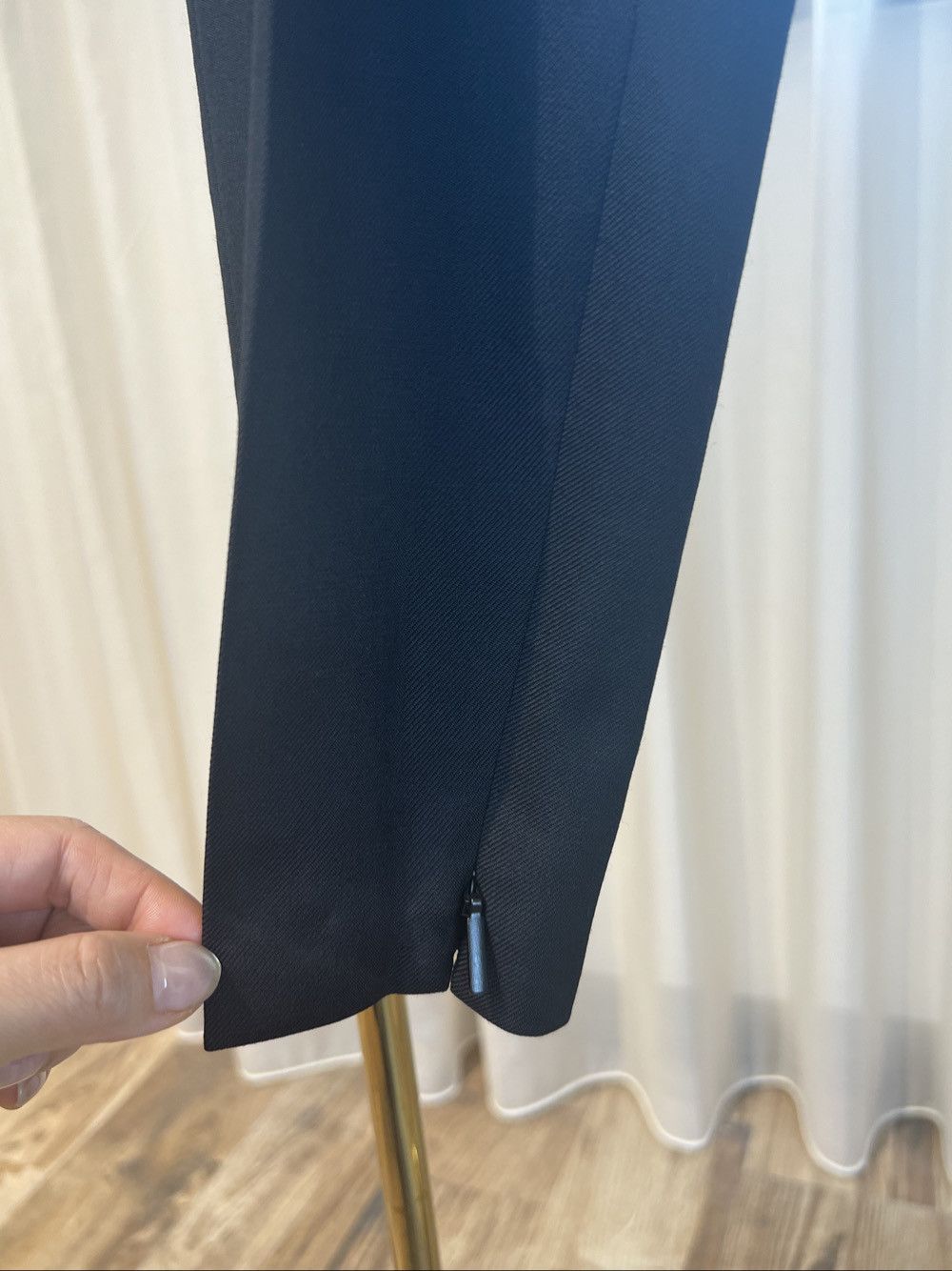 Saint Laurent Paris Saint Laurent Black Zipper Hem Casual Pants Size 30 Size US 40 / EU 56 - 9 Thumbnail