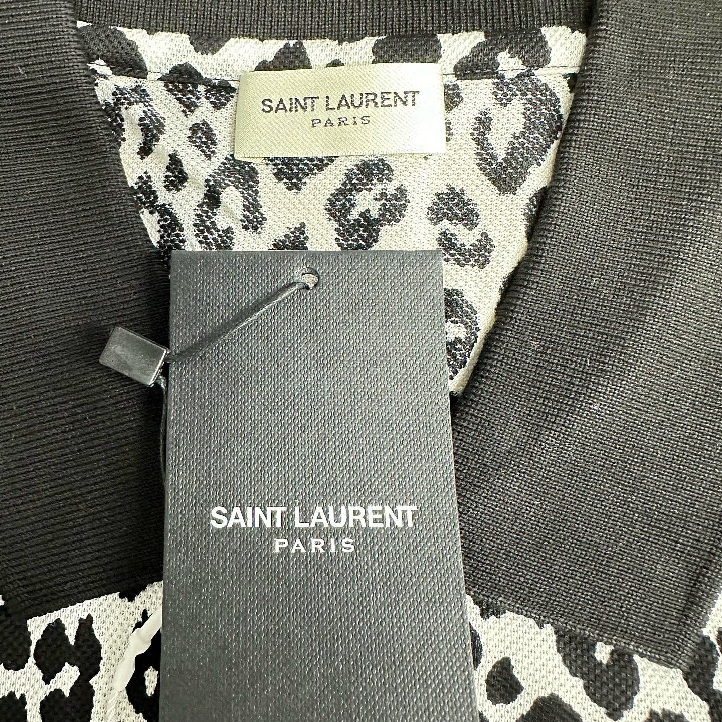 Saint Laurent Paris Saint Laurent Leopard Print Polo Size XXL Size US XXL / EU 58 / 5 - 3 Thumbnail