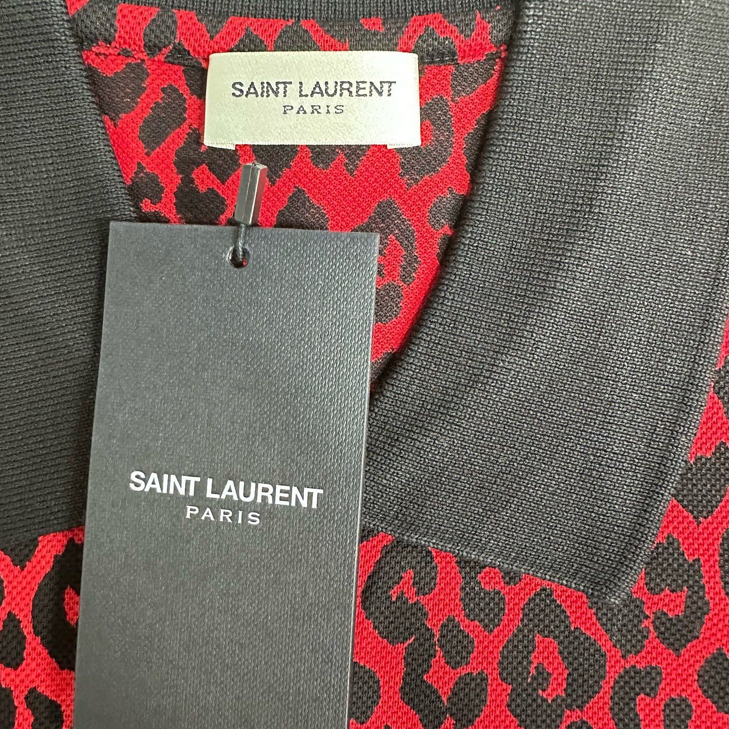 Saint Laurent Paris Saint Laurent Leopard Print Polo Size XS Size US XS / EU 42 / 0 - 3 Thumbnail