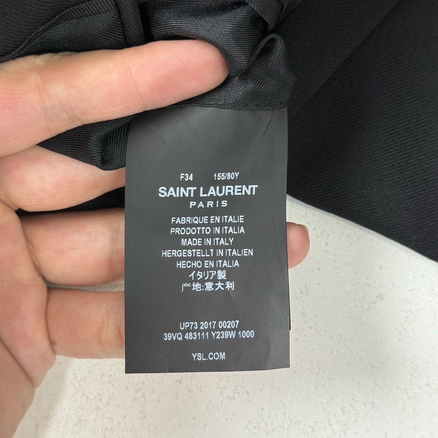 Saint Laurent Paris Saint Laurent Patch Logo Blazer Size 34 Size XS / US 0-2 / IT 36-38 - 4 Thumbnail