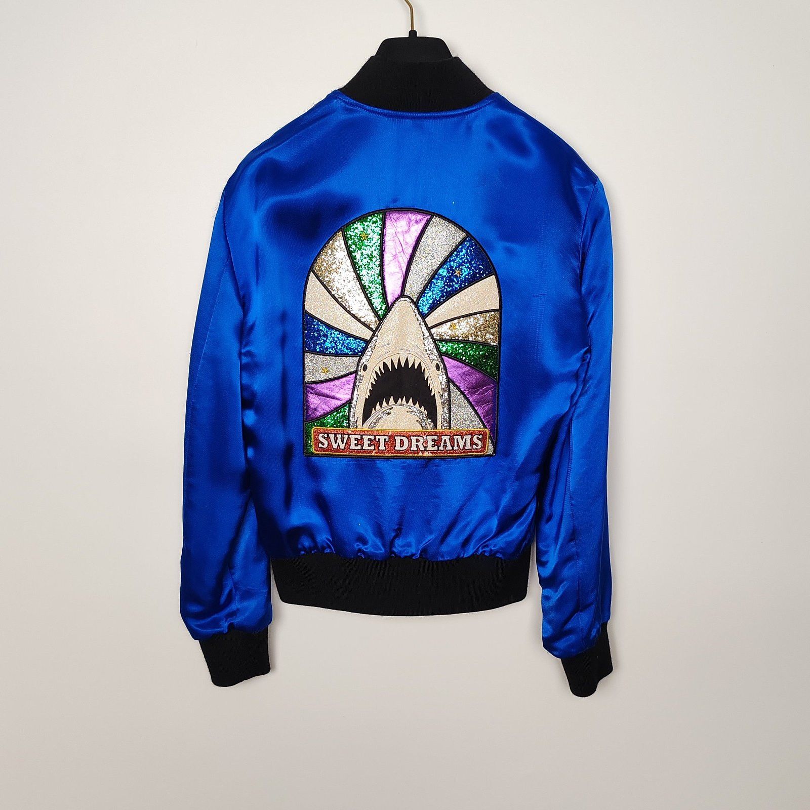 Saint Laurent Paris Saint Laurent Shark Satin Bomber Jacket Size 34 Size XS / US 0-2 / IT 36-38 - 2 Thumbnail