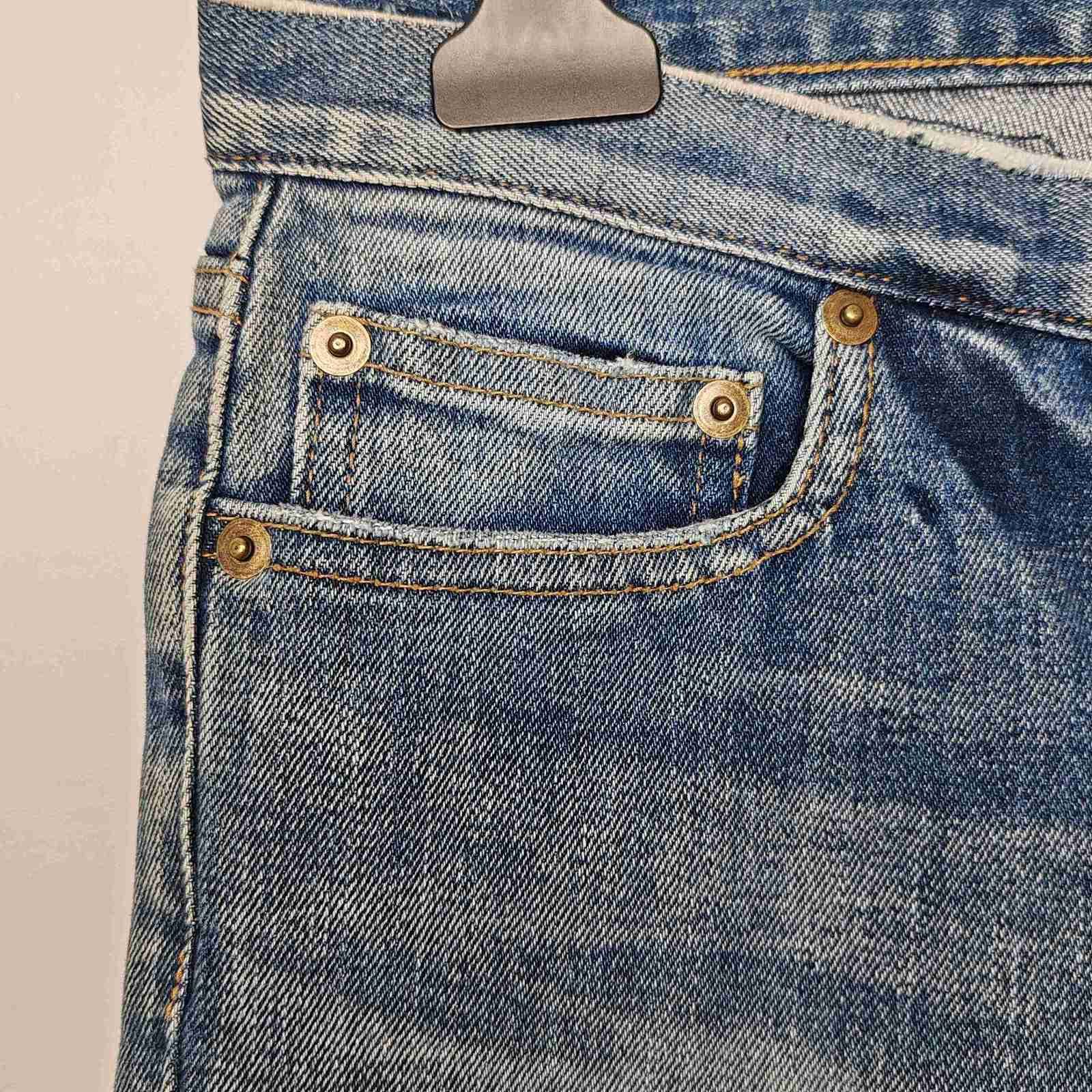 Saint Laurent Paris Saint Laurent Leather Patch Jeans Size 26 Size 26" / US 2 / IT 38 - 6 Thumbnail