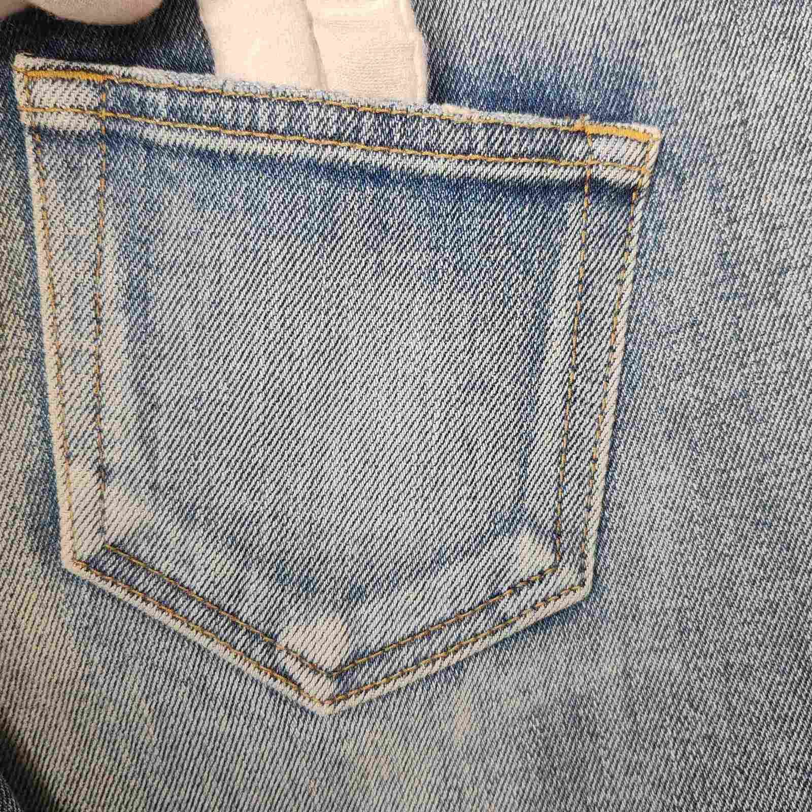 Saint Laurent Paris Saint Laurent Leather Patch Jeans Size 26 Size 26" / US 2 / IT 38 - 7 Thumbnail