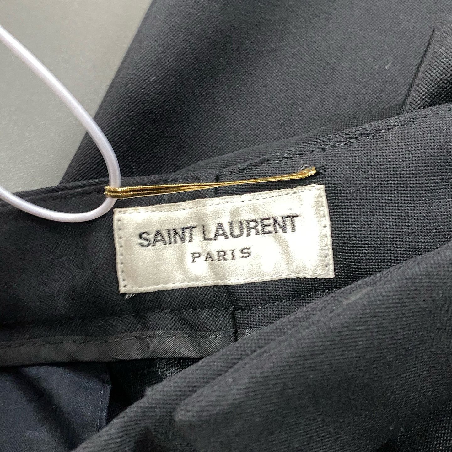 Saint Laurent Paris Saint Laurent Satin Stripe Tuxedo Trousers Size 38 Size 26" / US 2 / IT 38 - 3 Thumbnail