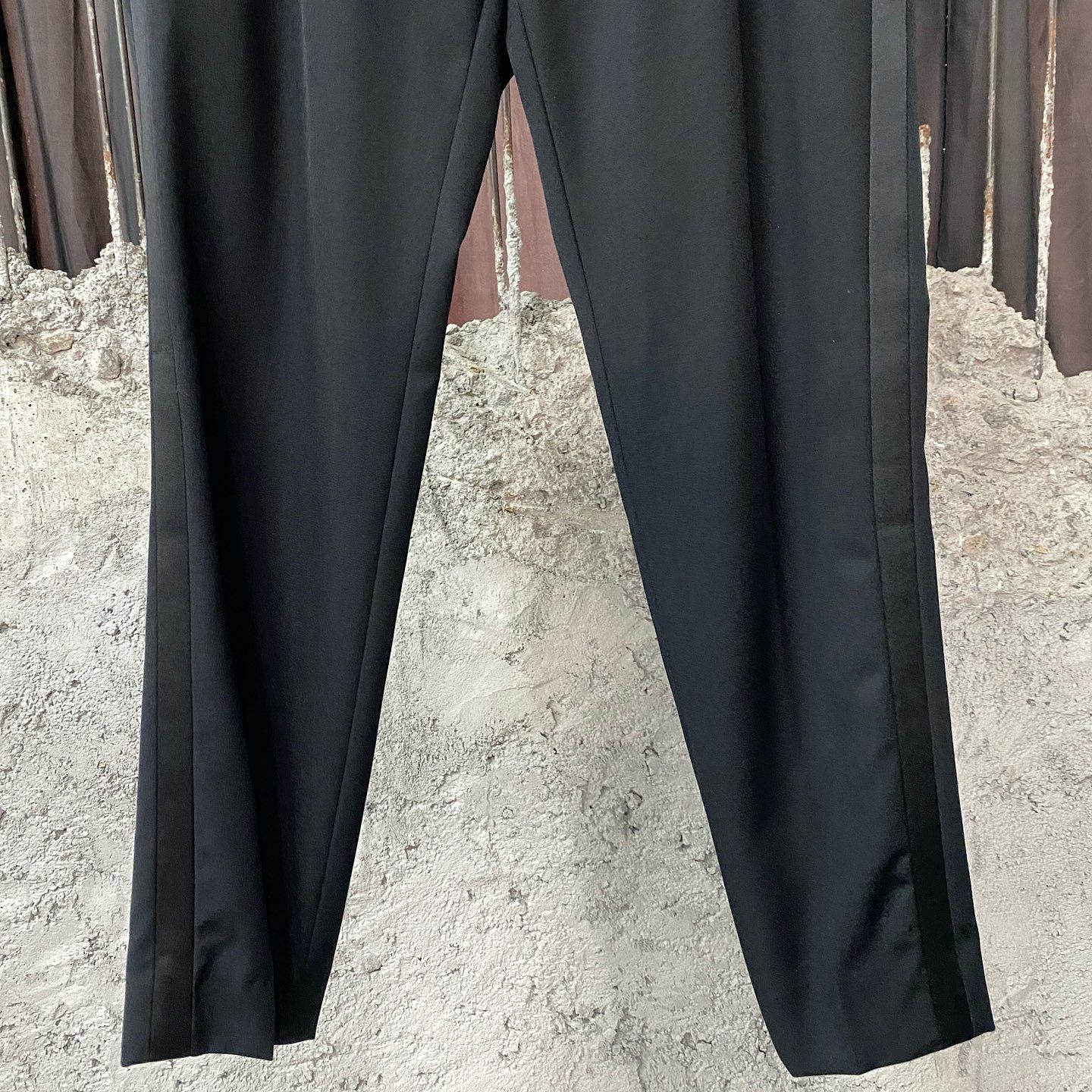 Saint Laurent Paris Saint Laurent Satin Stripe Tuxedo Trousers Size 38 Size 26" / US 2 / IT 38 - 6 Thumbnail