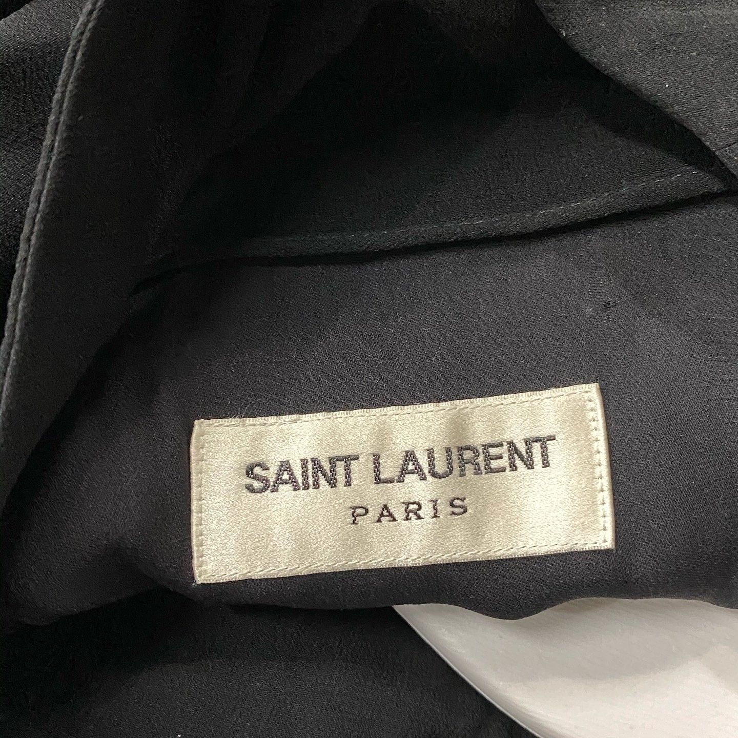 Saint Laurent Paris Saint Laurent Black Midi Dress Size FR 34 Size XS / US 0-2 / IT 36-38 - 3 Thumbnail