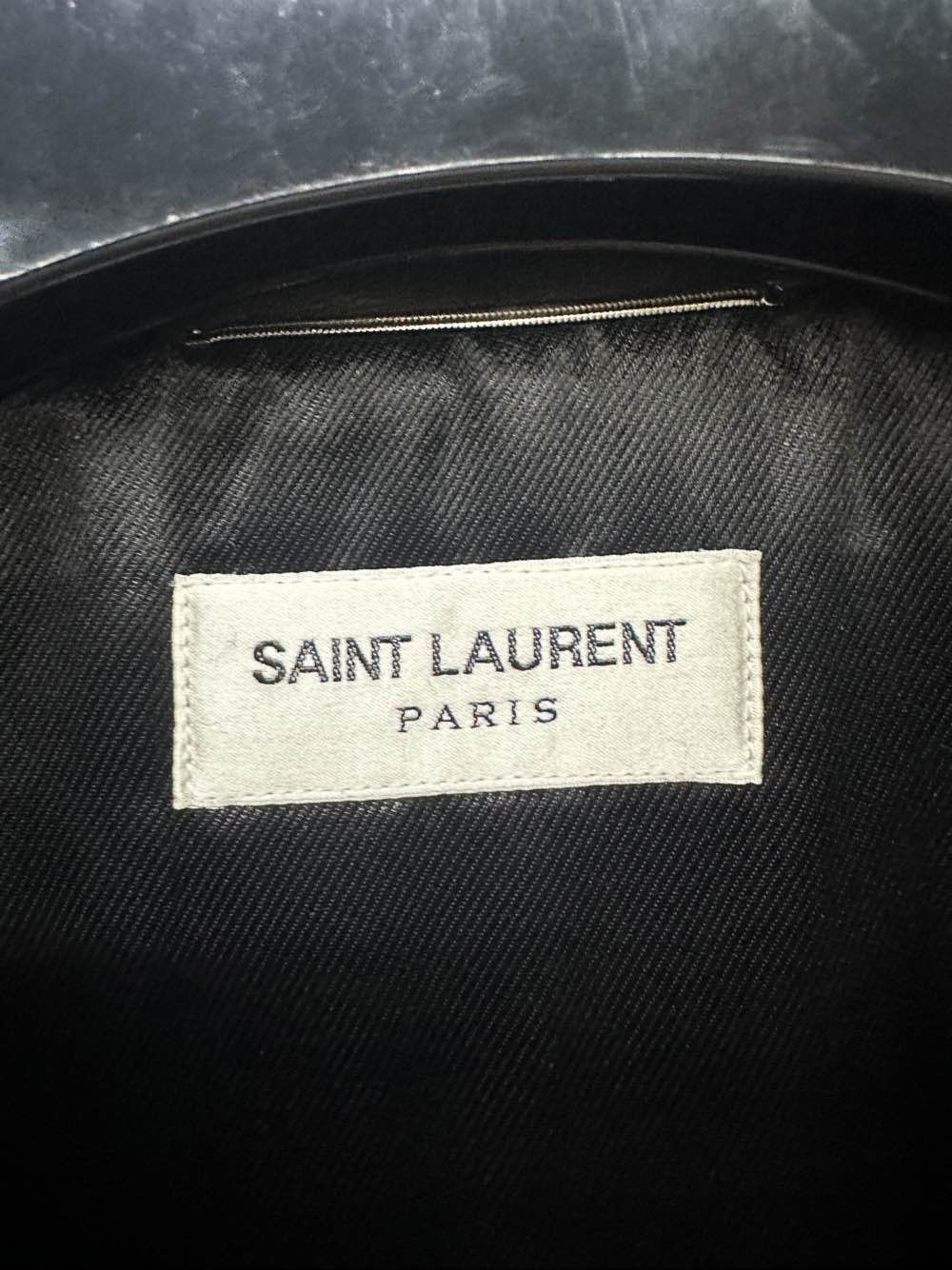 Saint Laurent Paris Saint Laurent Leather Biker Jacket Size L Size US L / EU 52-54 / 3 - 3 Thumbnail