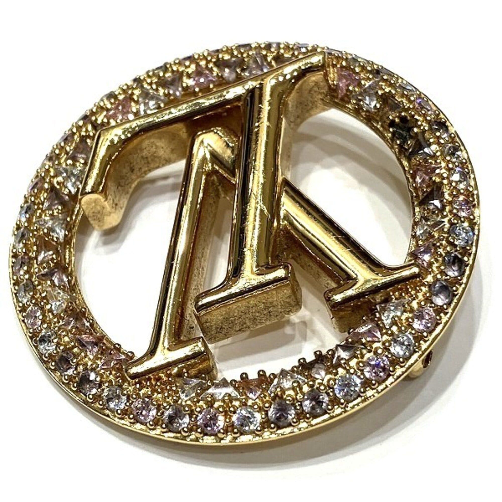Louis Vuitton Louis Vuitton Chiluise Trésor Brooch M01479 Rhinestone Brand Accessory for Women Size ONE SIZE - 7 Thumbnail