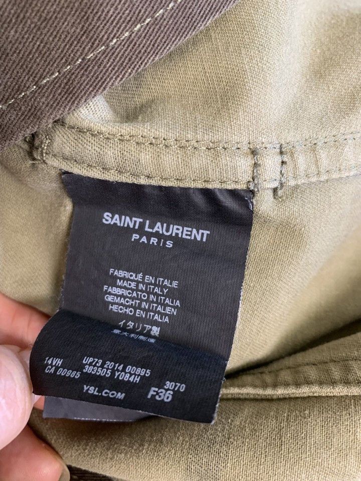 Saint Laurent Paris Saint Laurent Camouflage Gold Trim Jacket Size 36 Size XS / US 0-2 / IT 36-38 - 4 Thumbnail