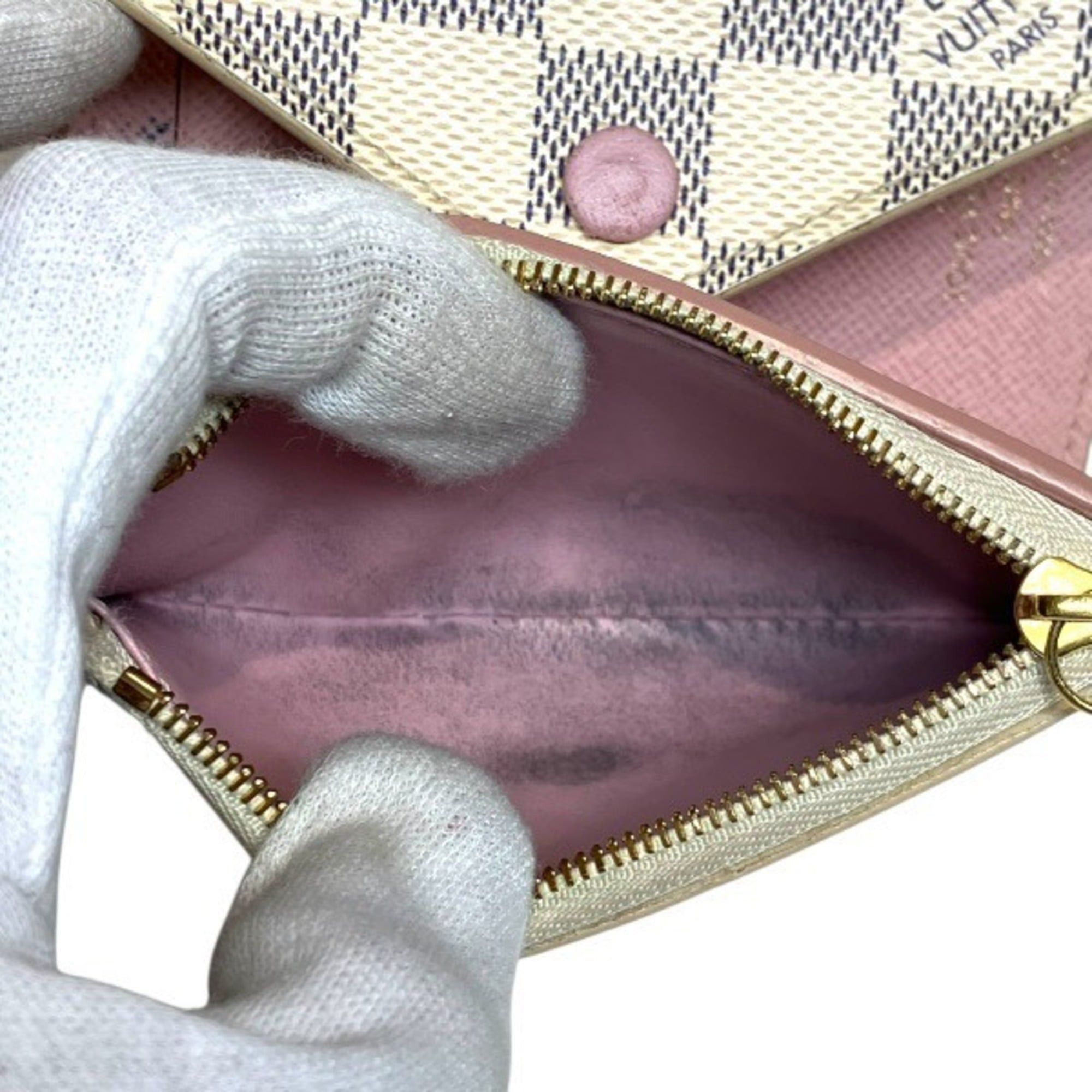 Louis Vuitton Louis Vuitton Damier Azur Portefeuille Victorine N64022 Tri-fold Wallet for Women Size ONE SIZE - 5 Thumbnail