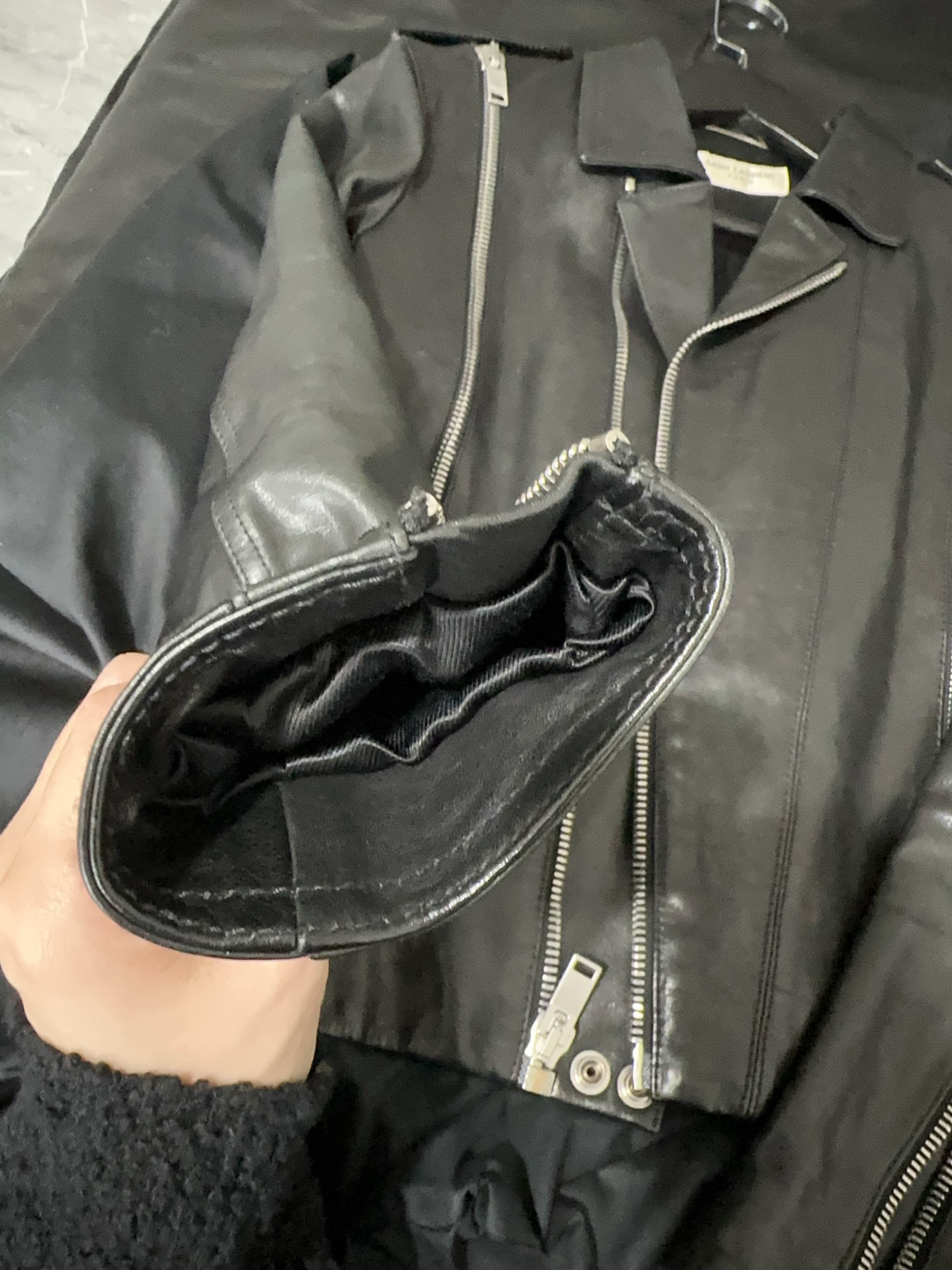 Saint Laurent Paris Saint Laurent Leather Moto Jacket Size 36 Size XS / US 0-2 / IT 36-38 - 8 Thumbnail