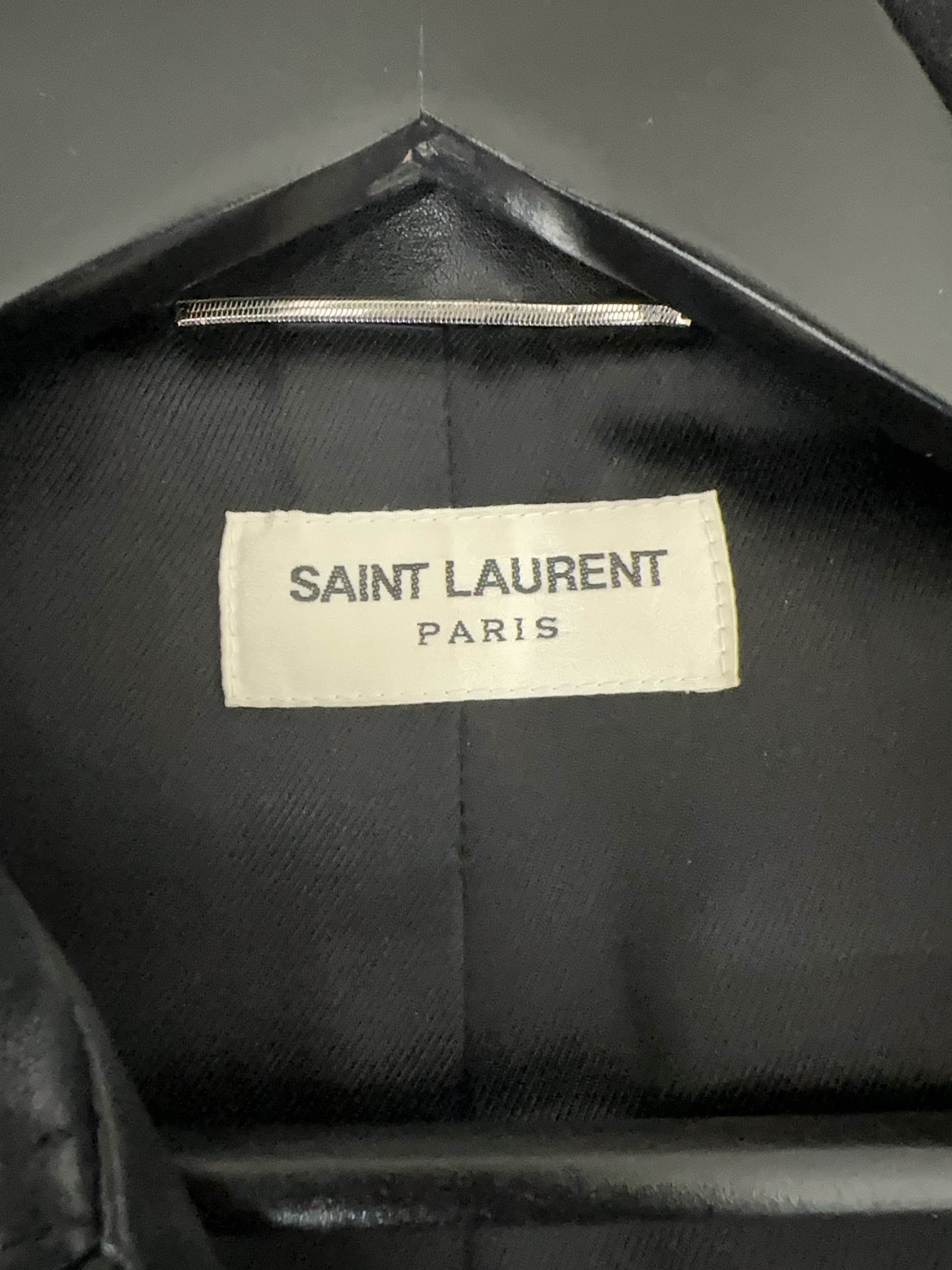 Saint Laurent Paris Saint Laurent Leather Moto Jacket Size 36 Size XS / US 0-2 / IT 36-38 - 3 Thumbnail