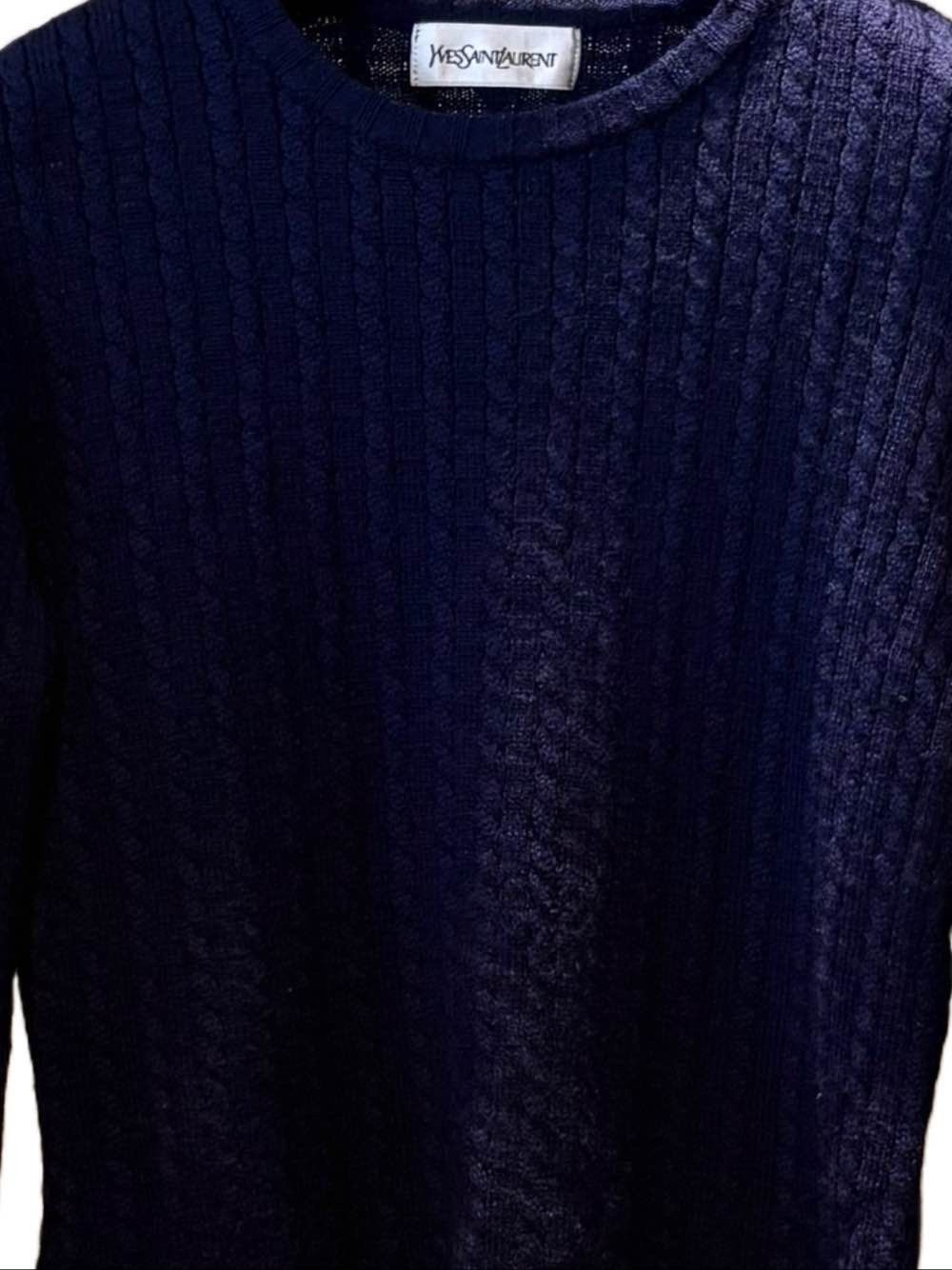 Yves Saint Laurent Yves Saint Laurent Cable Knit Sweater Size M Size M / US 6-8 / IT 42-44 - 7 Thumbnail