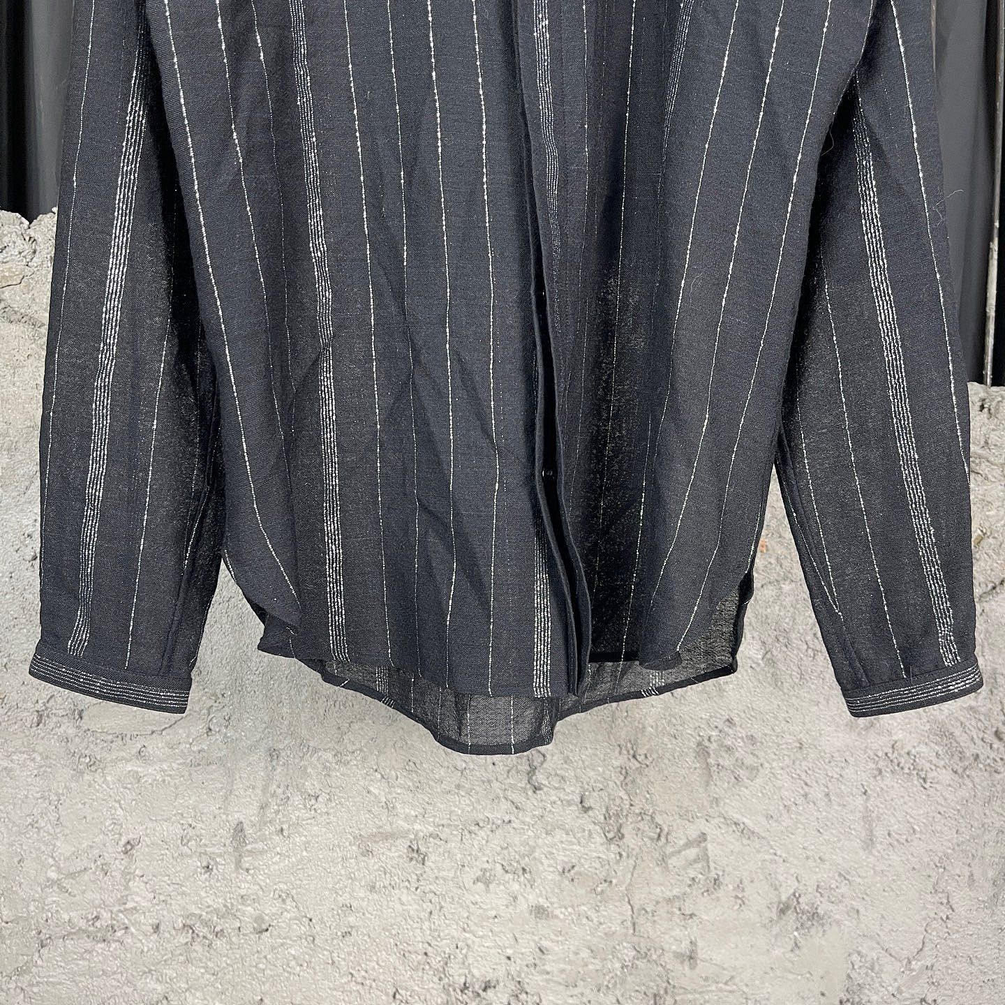 Saint Laurent Paris Saint Laurent Silver Stripe Shirt Size S Size US S / EU 44-46 / 1 - 7 Thumbnail