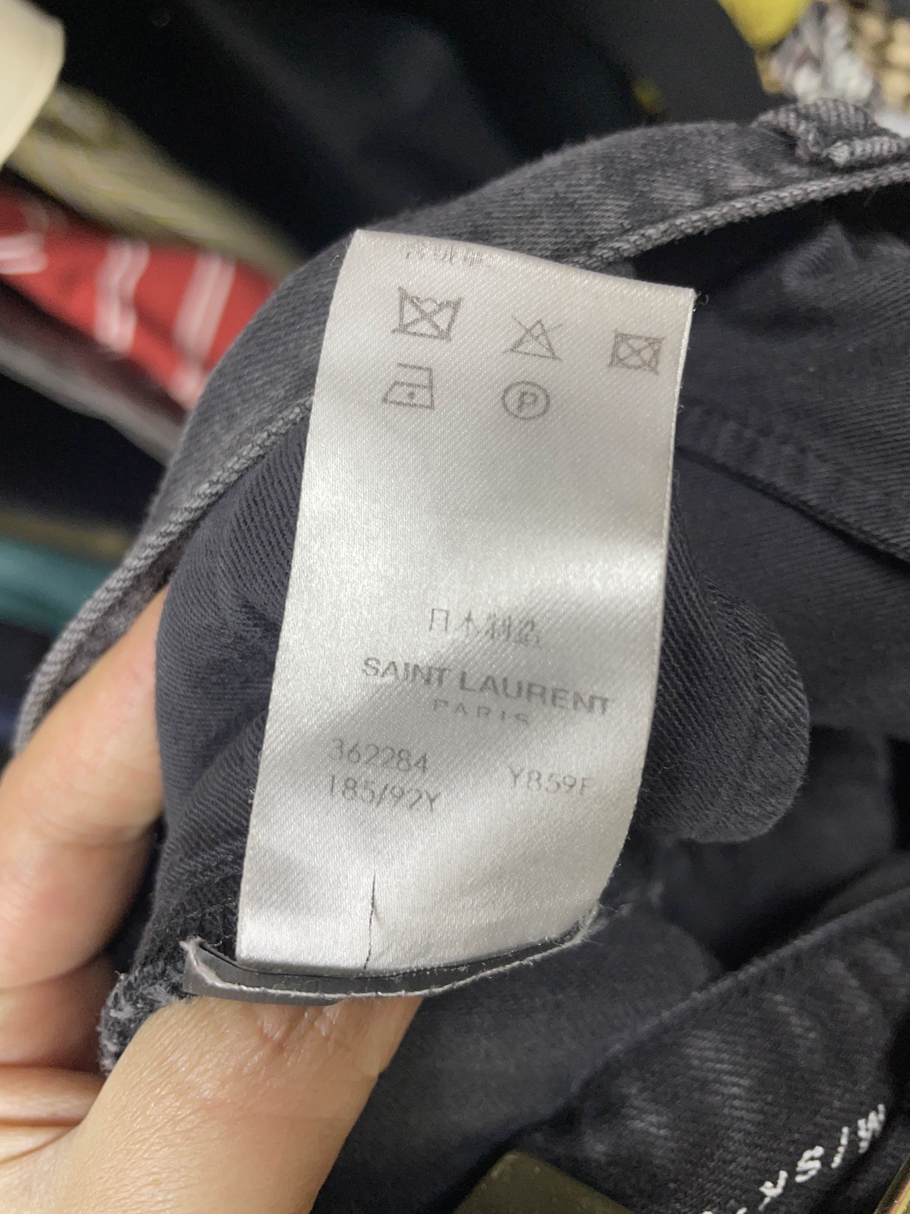 Saint Laurent Paris SAINT LAURENT Distressed Denim Jeans Size 36 Size US 36 / EU 52 - 4 Thumbnail