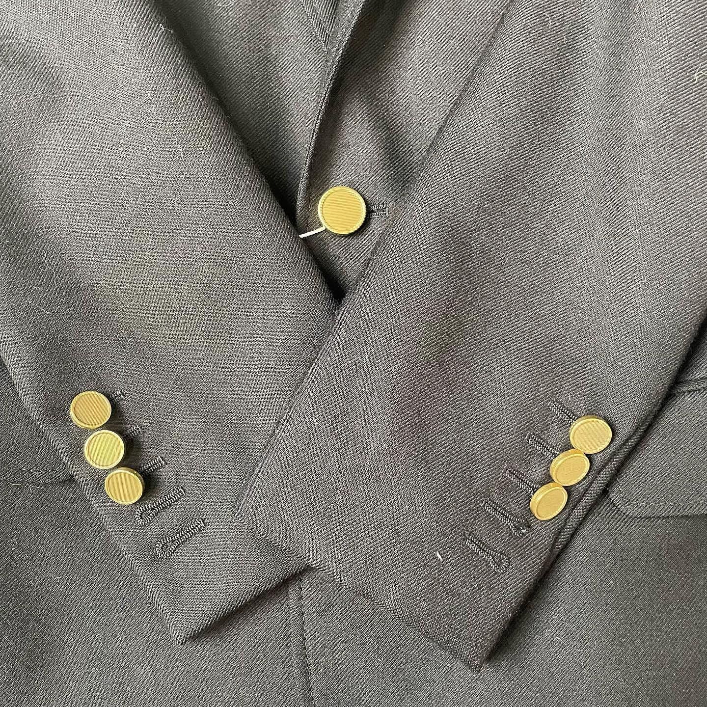 Saint Laurent Paris Saint Laurent Gold Button Blazer Size 36 Size XS / US 0-2 / IT 36-38 - 7 Thumbnail