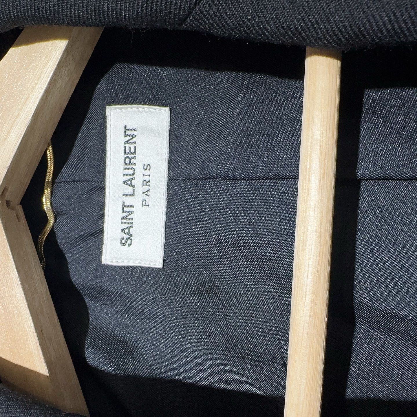 Saint Laurent Paris Saint Laurent Gold Button Wool Blazer Size 34 Size XS / US 0-2 / IT 36-38 - 3 Thumbnail