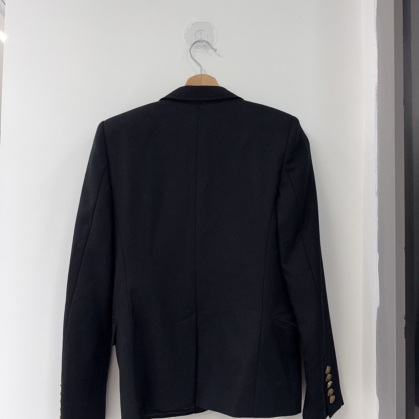 Saint Laurent Paris Saint Laurent Gold Button Wool Blazer Size 34 Size XS / US 0-2 / IT 36-38 - 2 Thumbnail