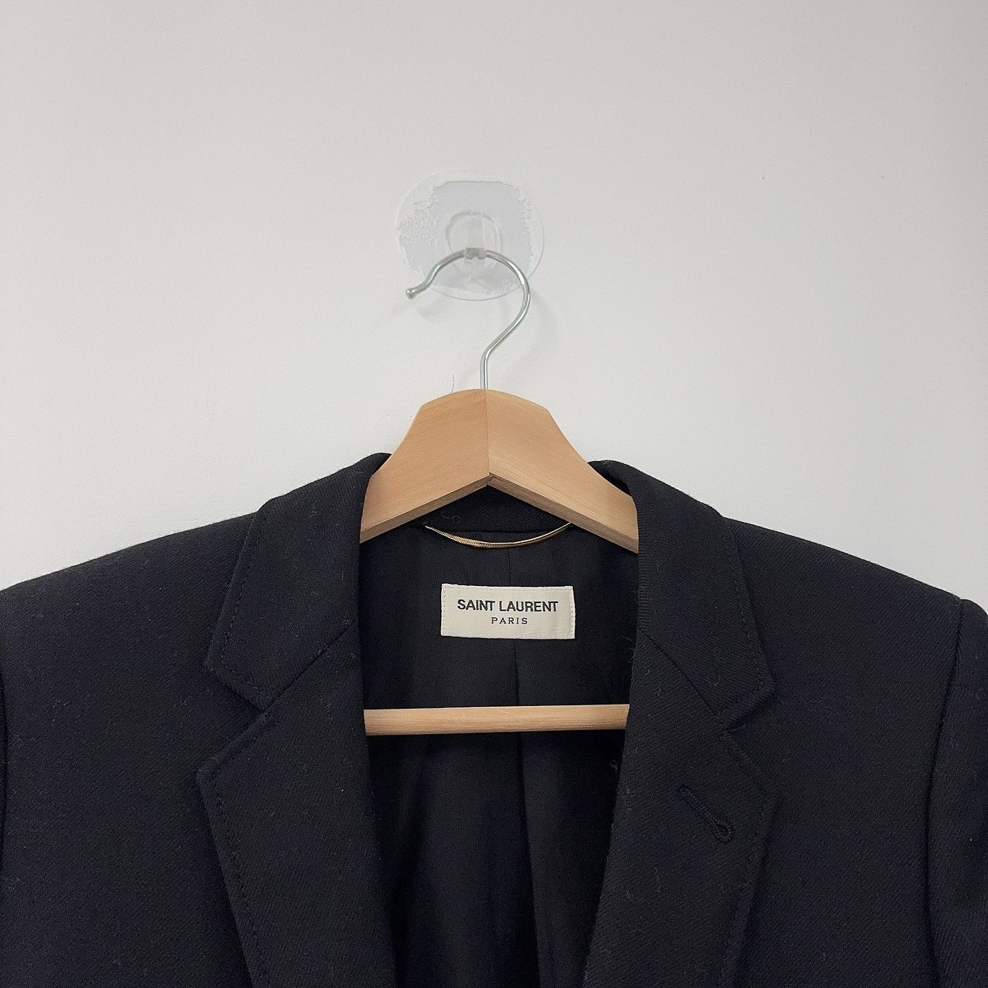 Saint Laurent Paris Saint Laurent Gold Button Wool Blazer Size 34 Size XS / US 0-2 / IT 36-38 - 5 Thumbnail