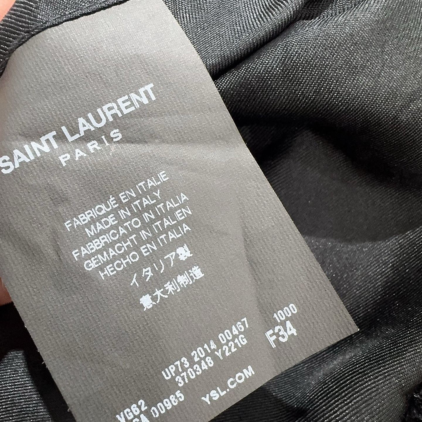 Saint Laurent Paris Saint Laurent Gold Button Wool Blazer Size 34 Size XS / US 0-2 / IT 36-38 - 4 Thumbnail
