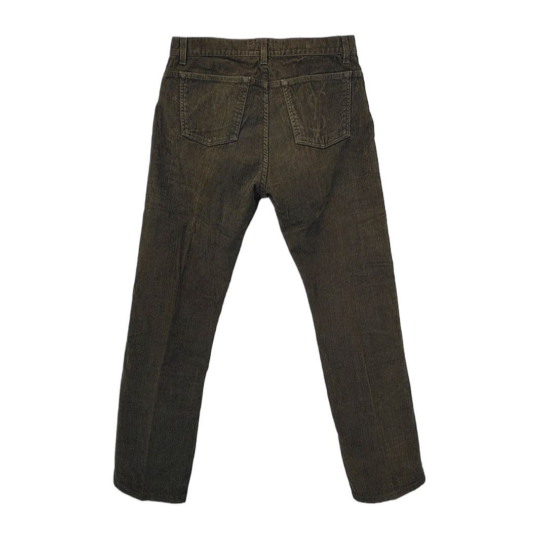 Saint Laurent Paris Saint Laurent Brown Cotton Corduroy Pants Size 28 Size US 28 / EU 44 - 2 Thumbnail