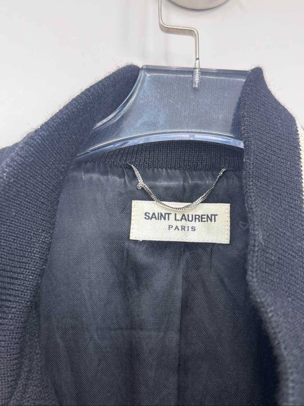 Saint Laurent Paris Saint Laurent Striped Bomber Jacket Size M Size US M / EU 48-50 / 2 - 3 Thumbnail