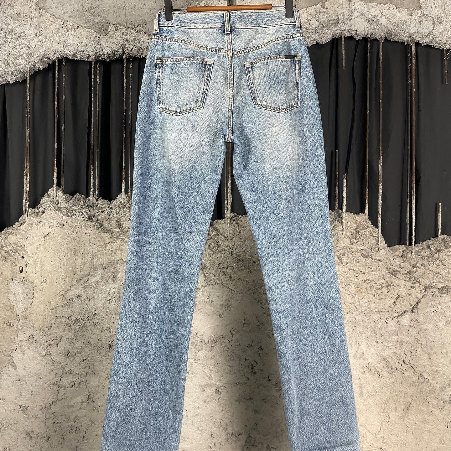 Saint Laurent Paris Saint Laurent Washed Jeans Size 27 Size 27" / US 4 / IT 40 - 2 Thumbnail
