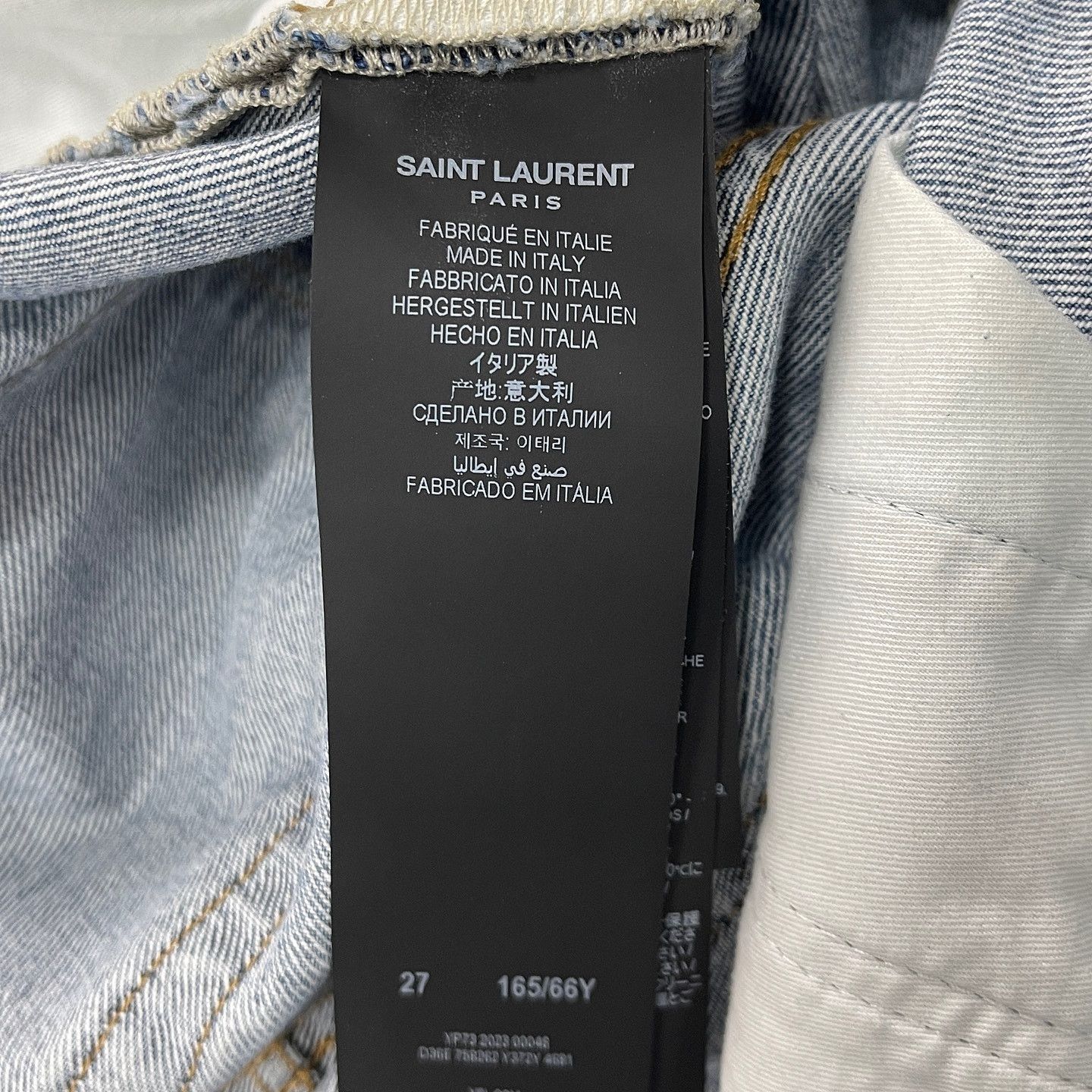 Saint Laurent Paris Saint Laurent Washed Jeans Size 27 Size 27" / US 4 / IT 40 - 4 Thumbnail