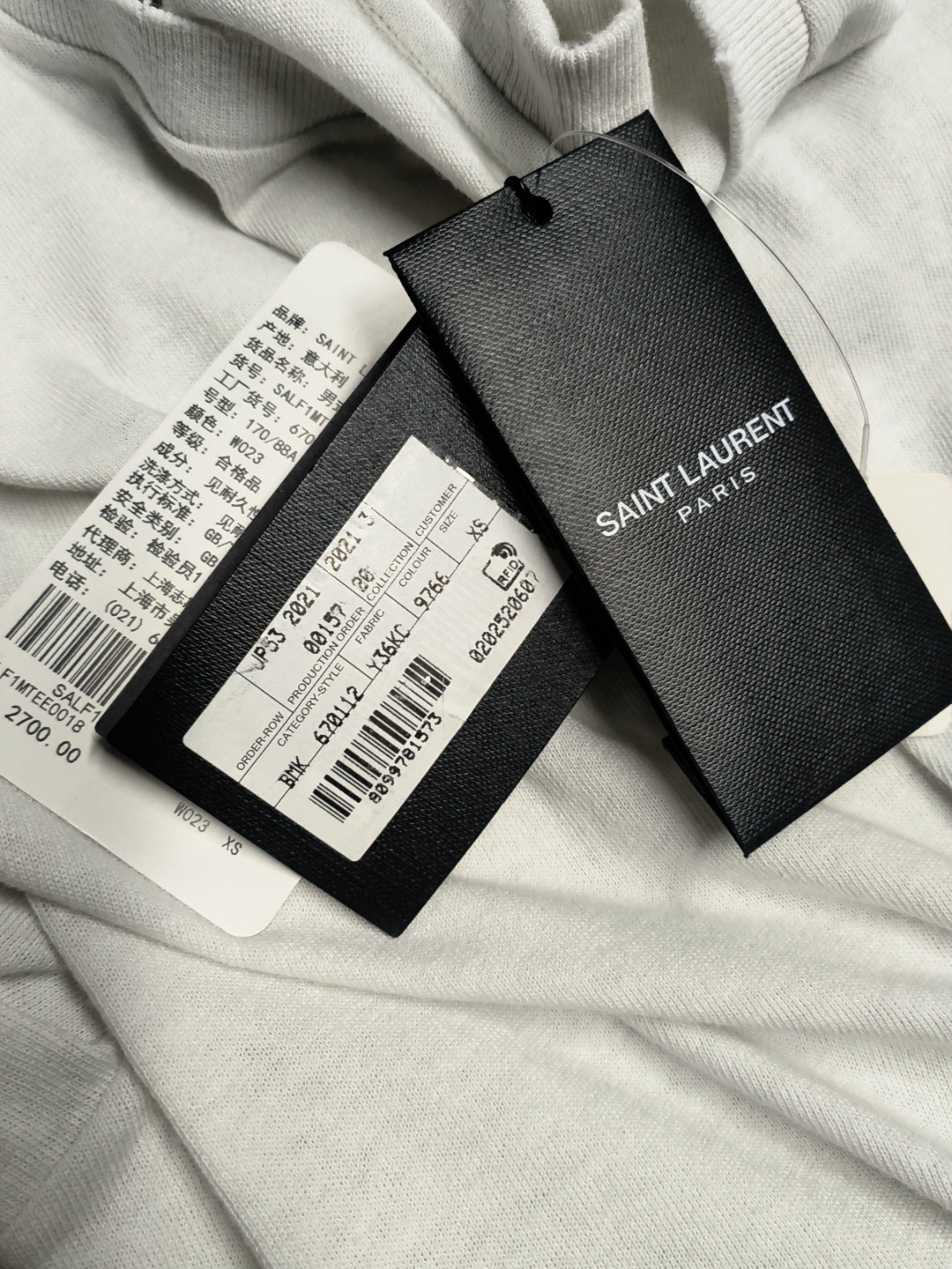 Saint Laurent Paris Saint Laurent The Sound of Silence T-Shirt Size XS Size US XS / EU 42 / 0 - 5 Thumbnail