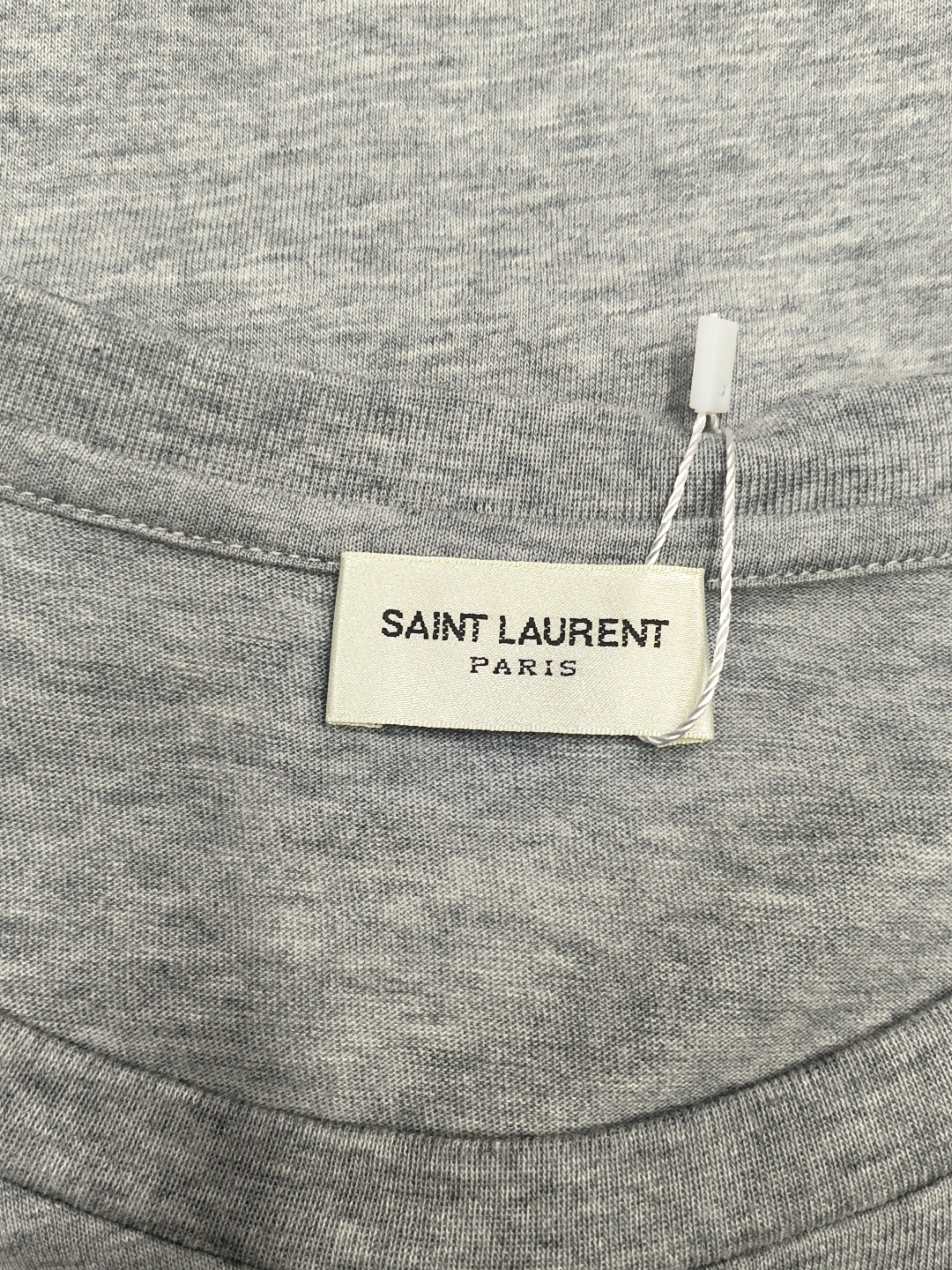 Saint Laurent Paris Saint Laurent Logo Cotton T-Shirt Size M Size US M / EU 48-50 / 2 - 3 Thumbnail
