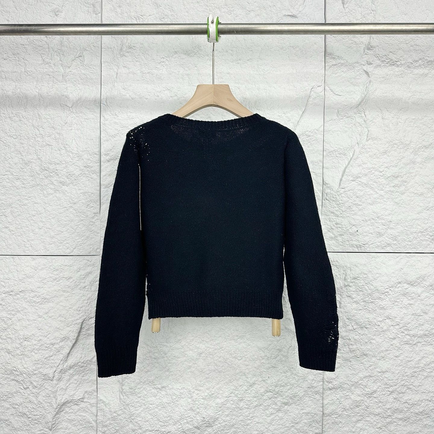 Saint Laurent Paris Saint Laurent Distressed Knit Sweater XS Size US XS / EU 42 / 0 - 2 Thumbnail