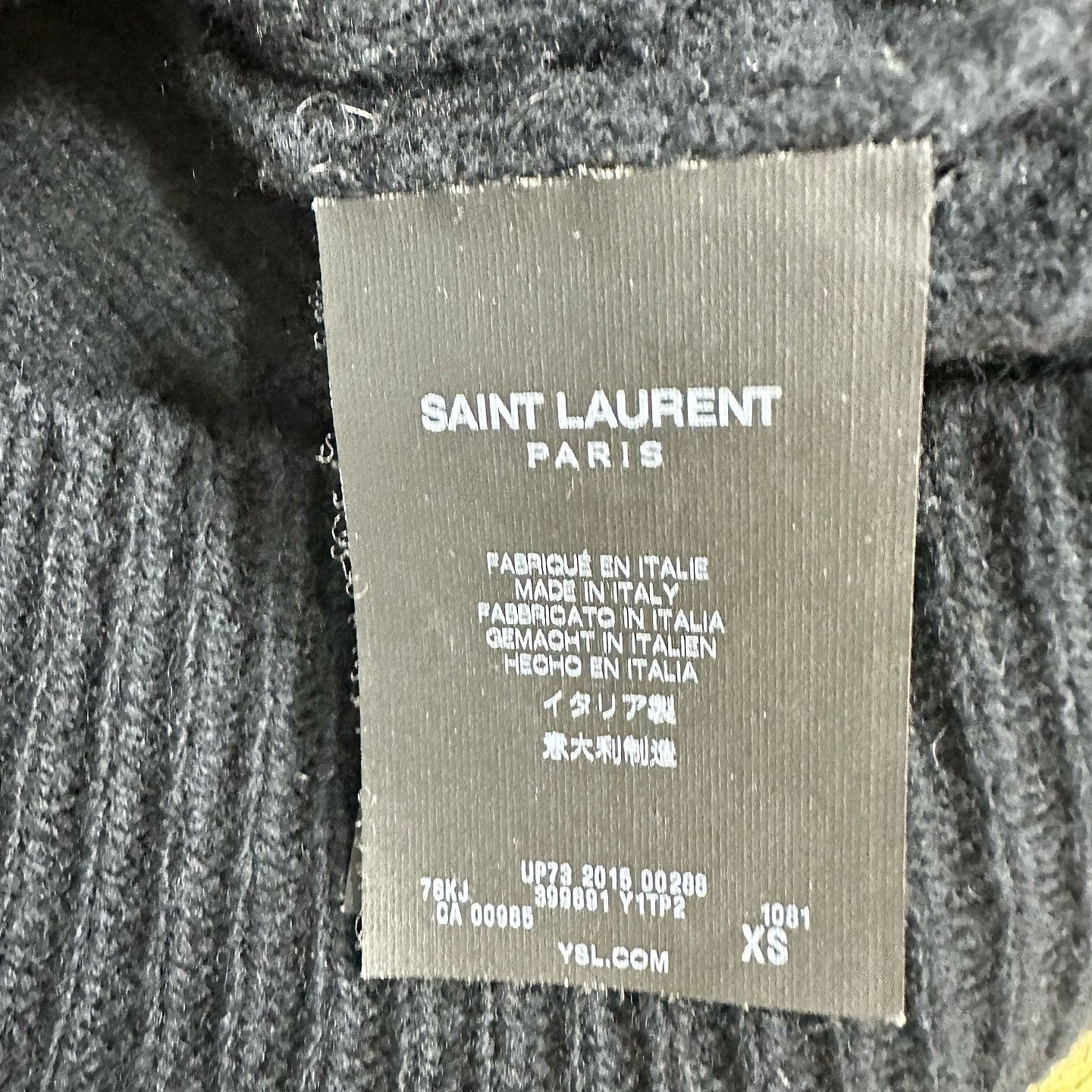 Saint Laurent Paris Saint Laurent Distressed Knit Sweater XS Size US XS / EU 42 / 0 - 4 Thumbnail