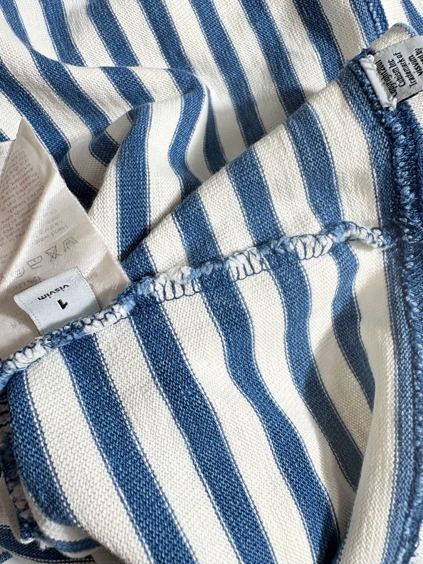 Visvim Visvim Indigo Stripe Long Sleeve Size US S / EU 44-46 / 1 - 5 Thumbnail