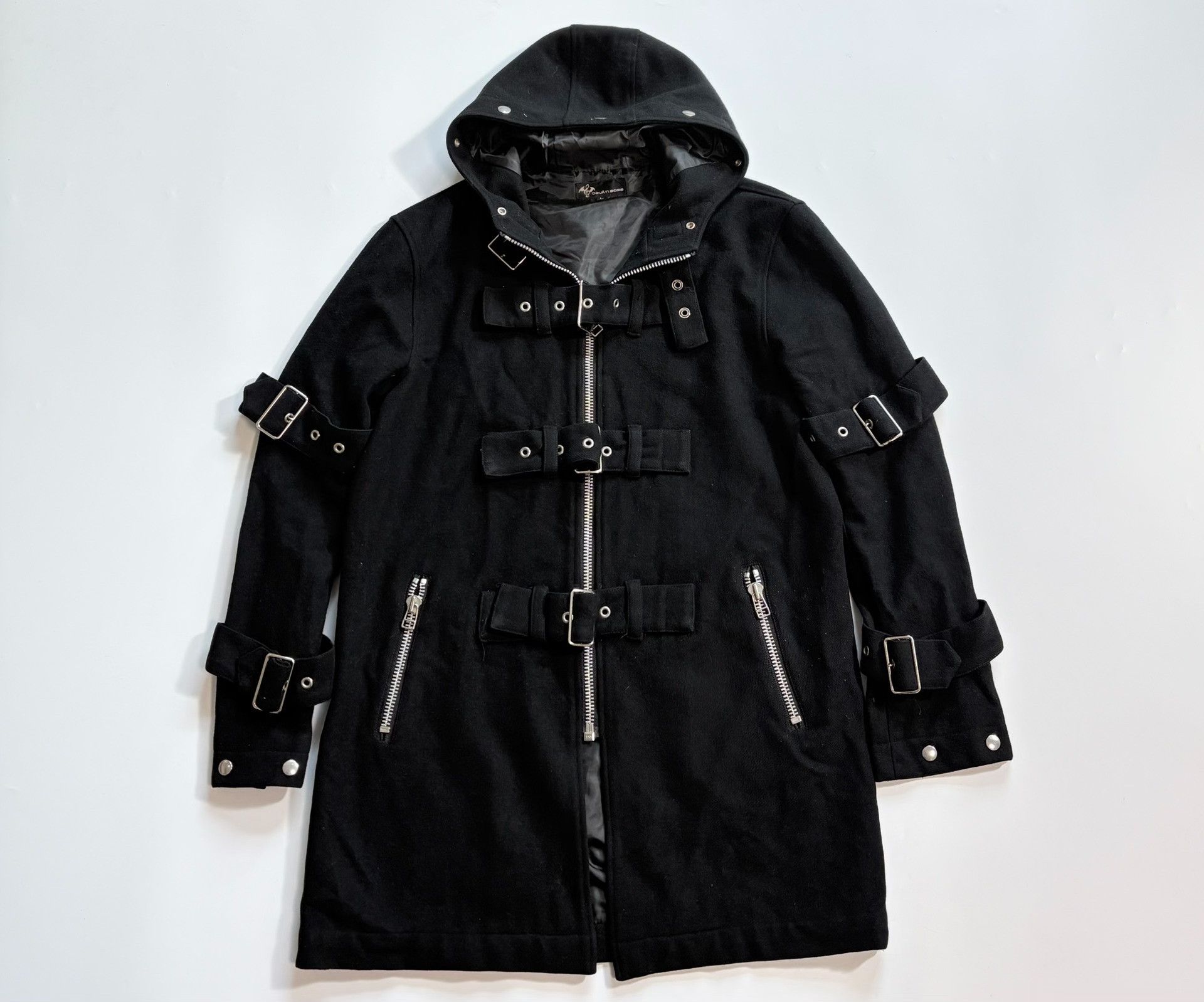 Devilock Devill'n Bass Wool Belted Coat Jacket Size US L / EU 52-54 / 3 - 2 Thumbnail