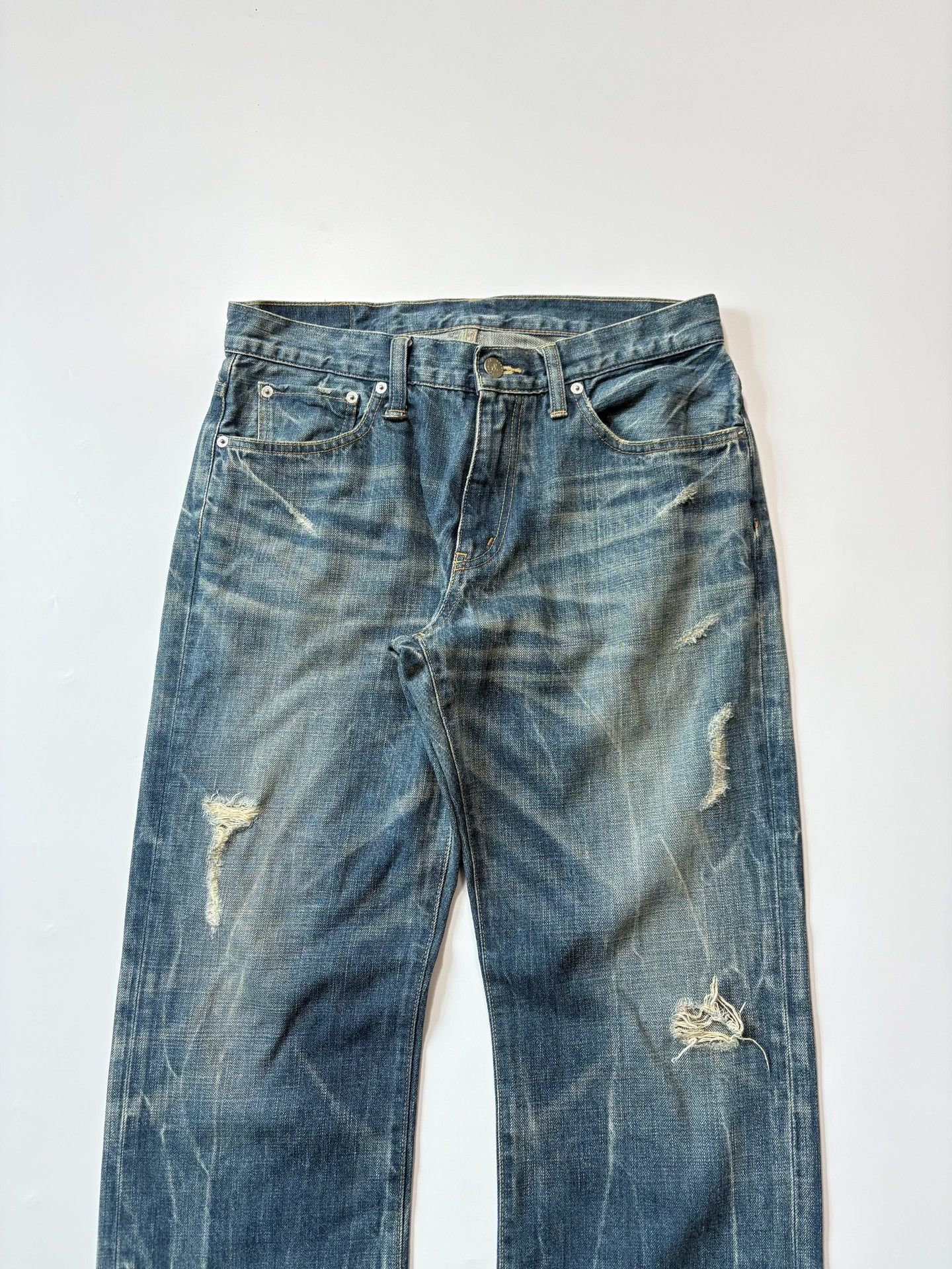 Sophnet. Sophnet Flame Washed Jeans Size US 32 / EU 48 - 2 Thumbnail
