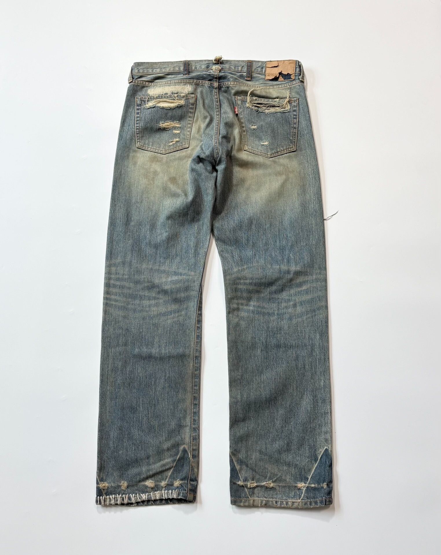Fashion Victim VICTIM Distressed Patch Washed Jeans Size US 44 / EU 60 - 5 Thumbnail